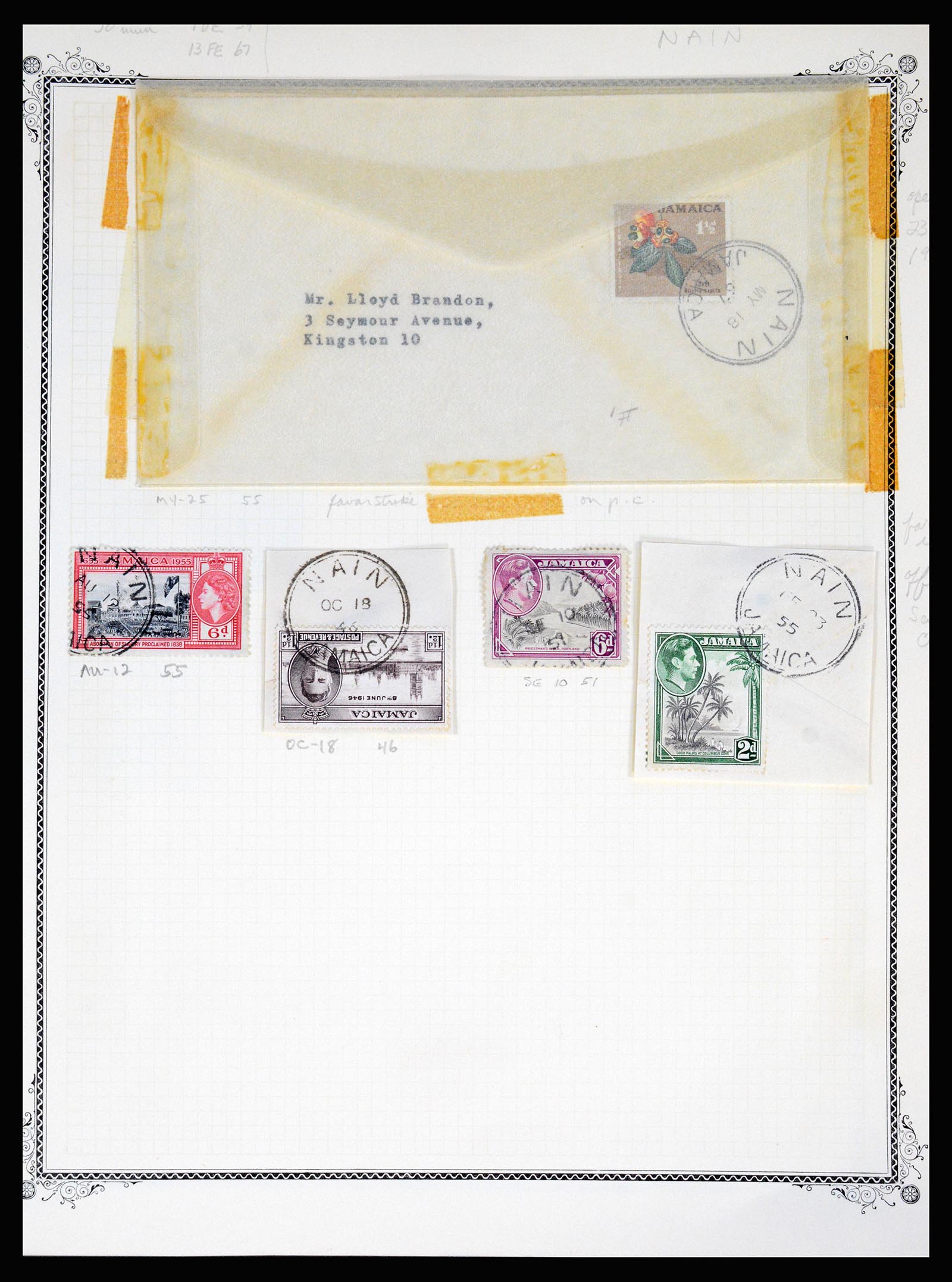 36195 0316 - Postzegelverzameling 36195 Jamaica stempelverzameling 1857-1960.