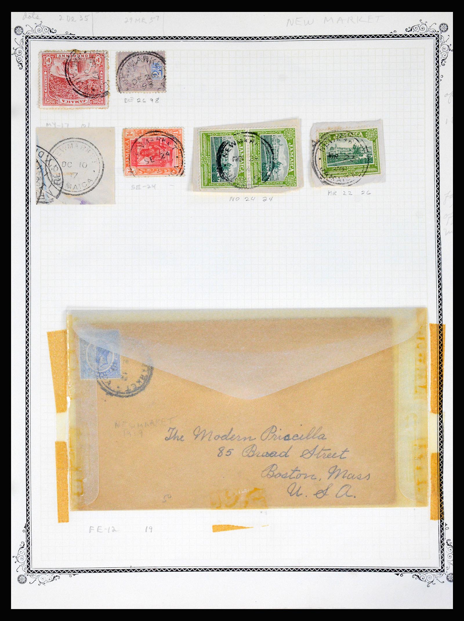 36195 0319 - Postzegelverzameling 36195 Jamaica stempelverzameling 1857-1960.