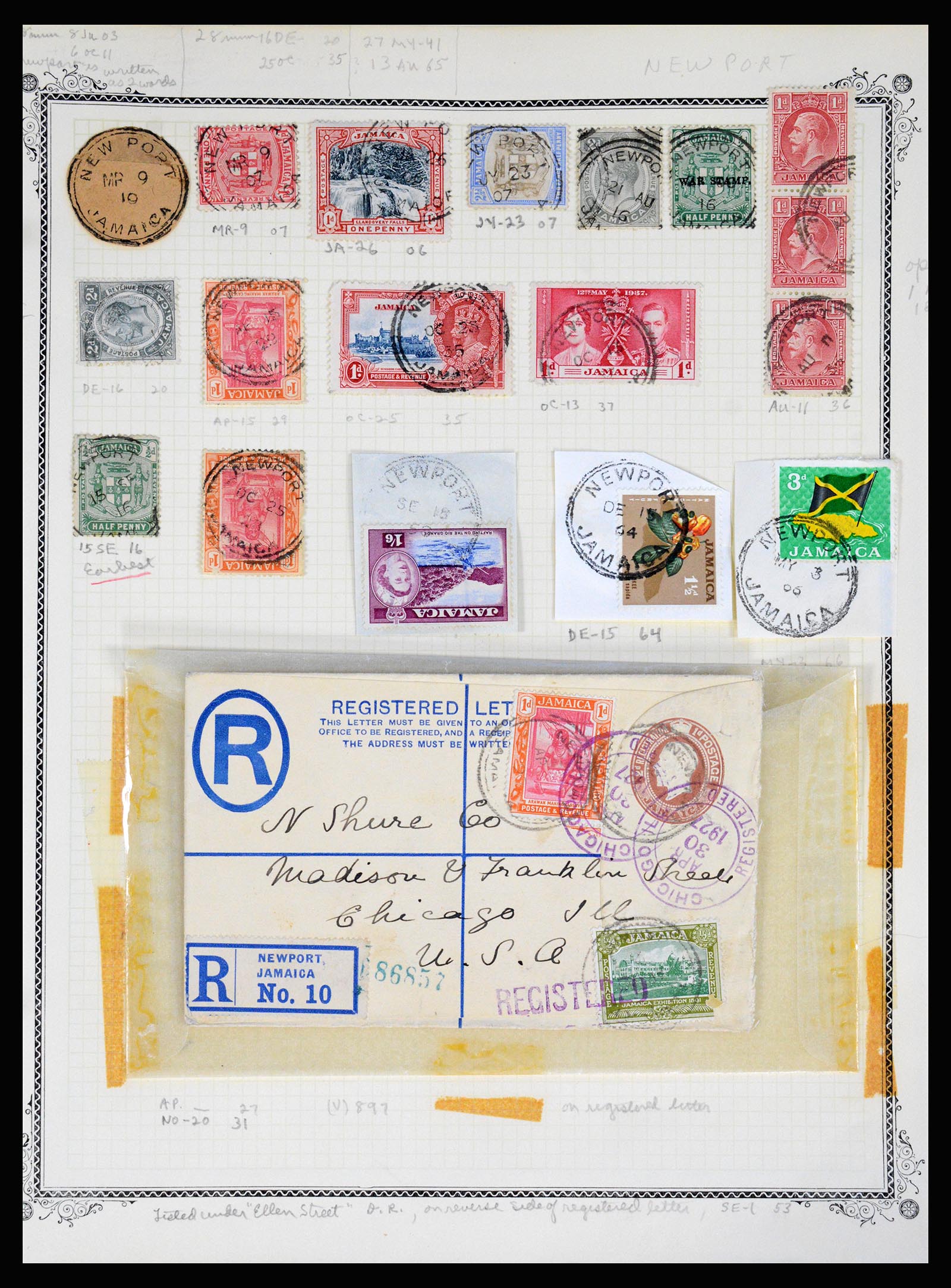 36195 0321 - Postzegelverzameling 36195 Jamaica stempelverzameling 1857-1960.