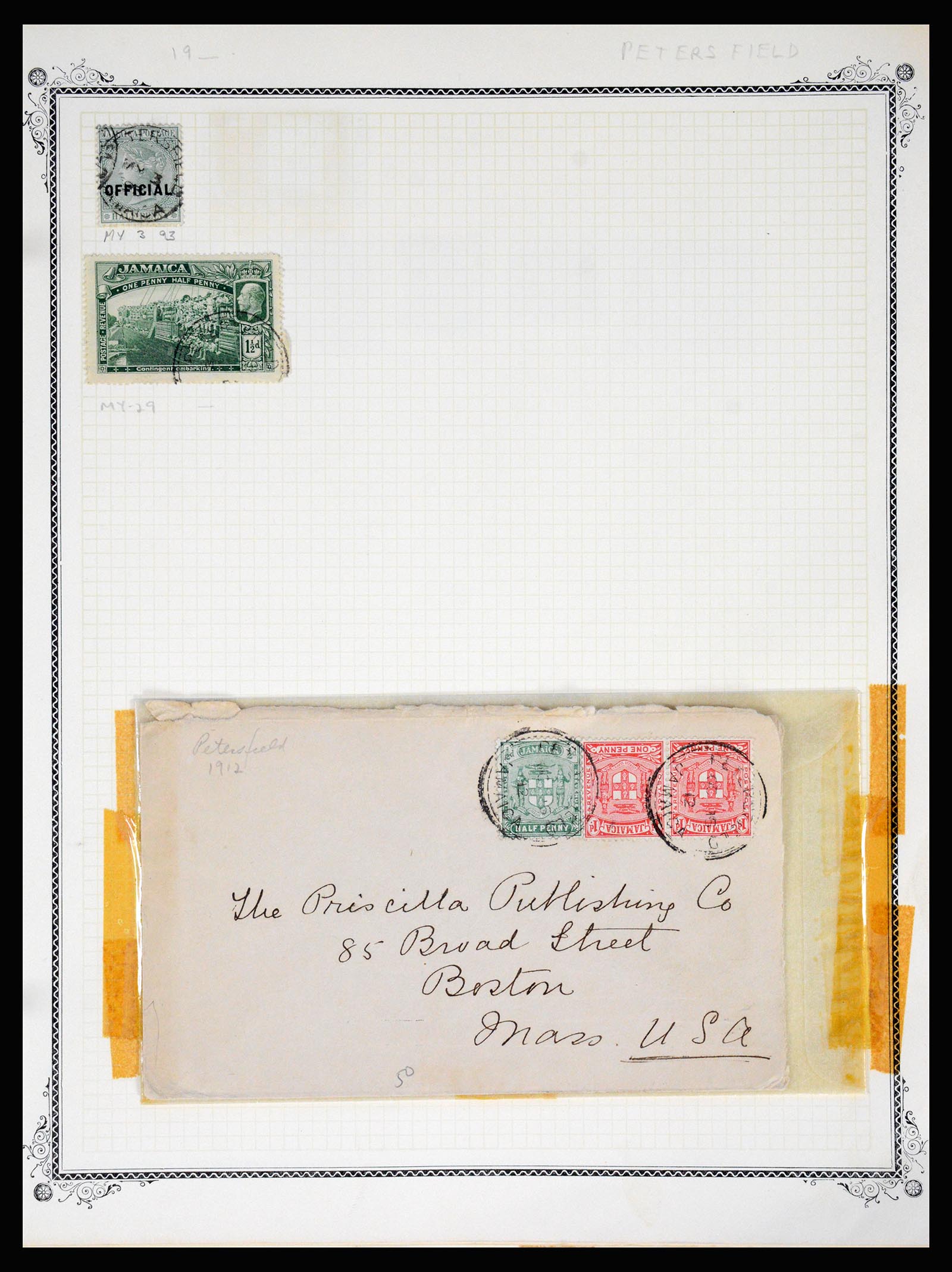 36195 0337 - Postzegelverzameling 36195 Jamaica stempelverzameling 1857-1960.