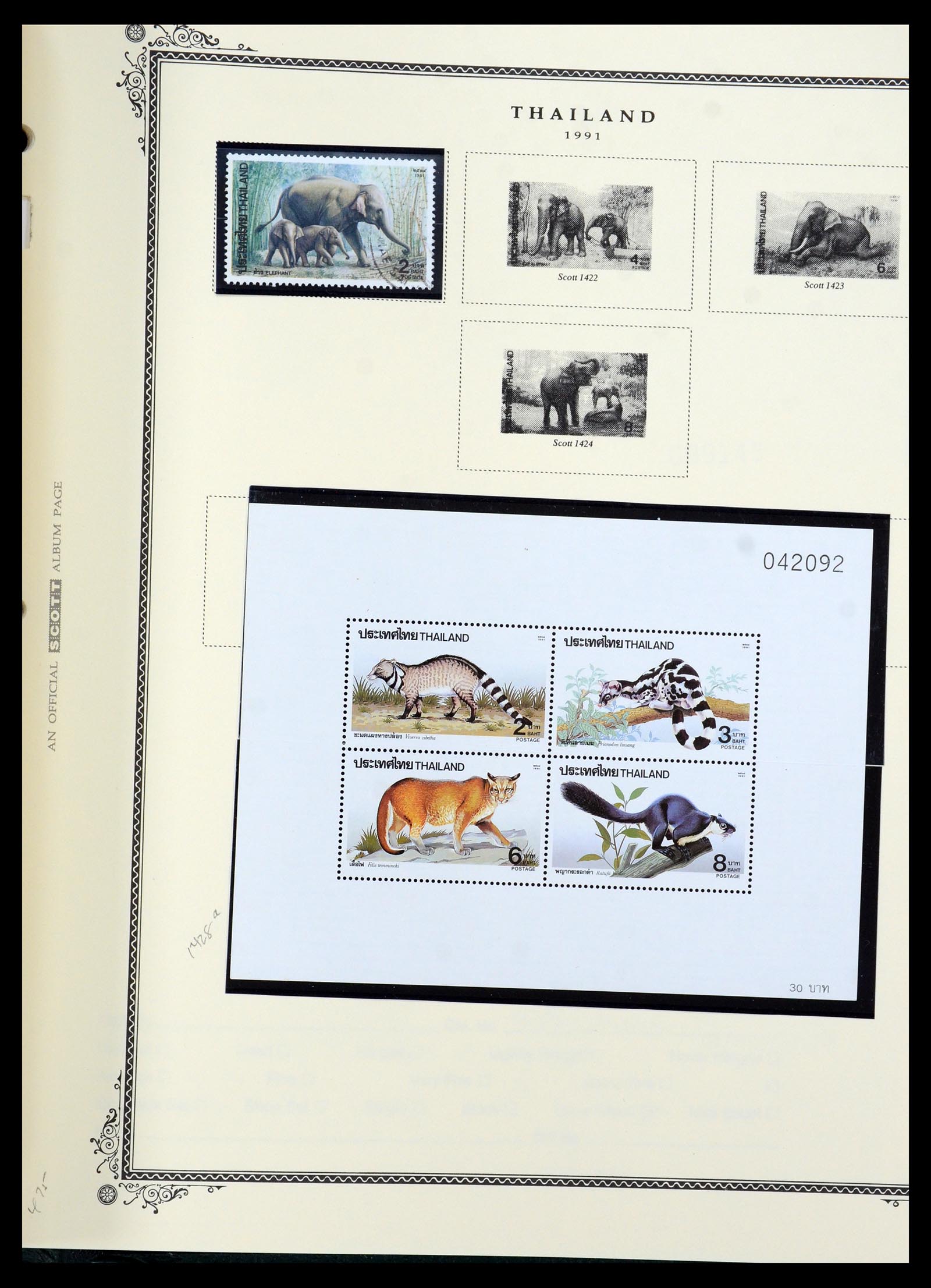 36276 122 - Postzegelverzameling 36276 Thailand 1883-1992.