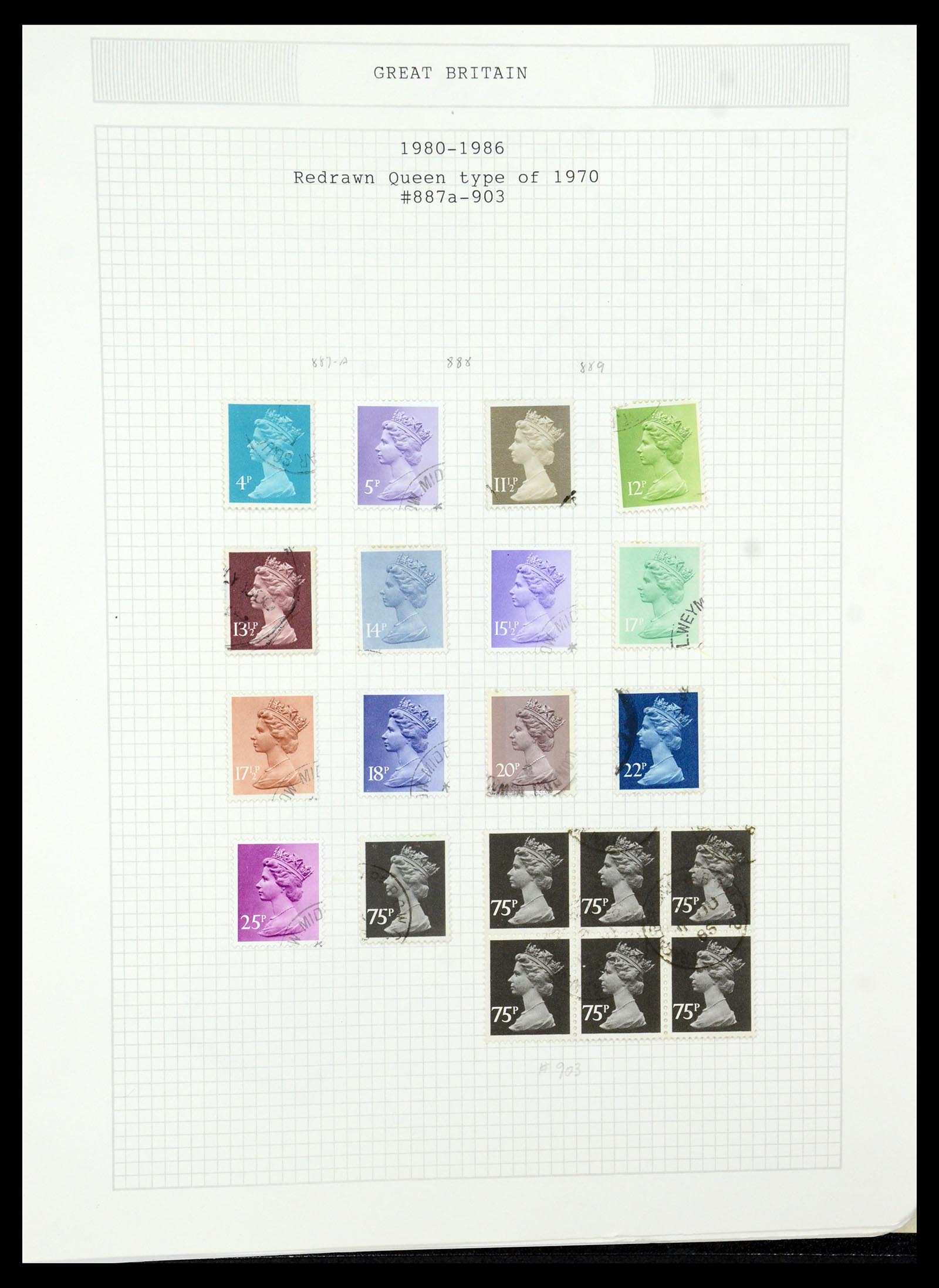 36308 220 - Stamp collection 36308 Great Britain 1935-2003.