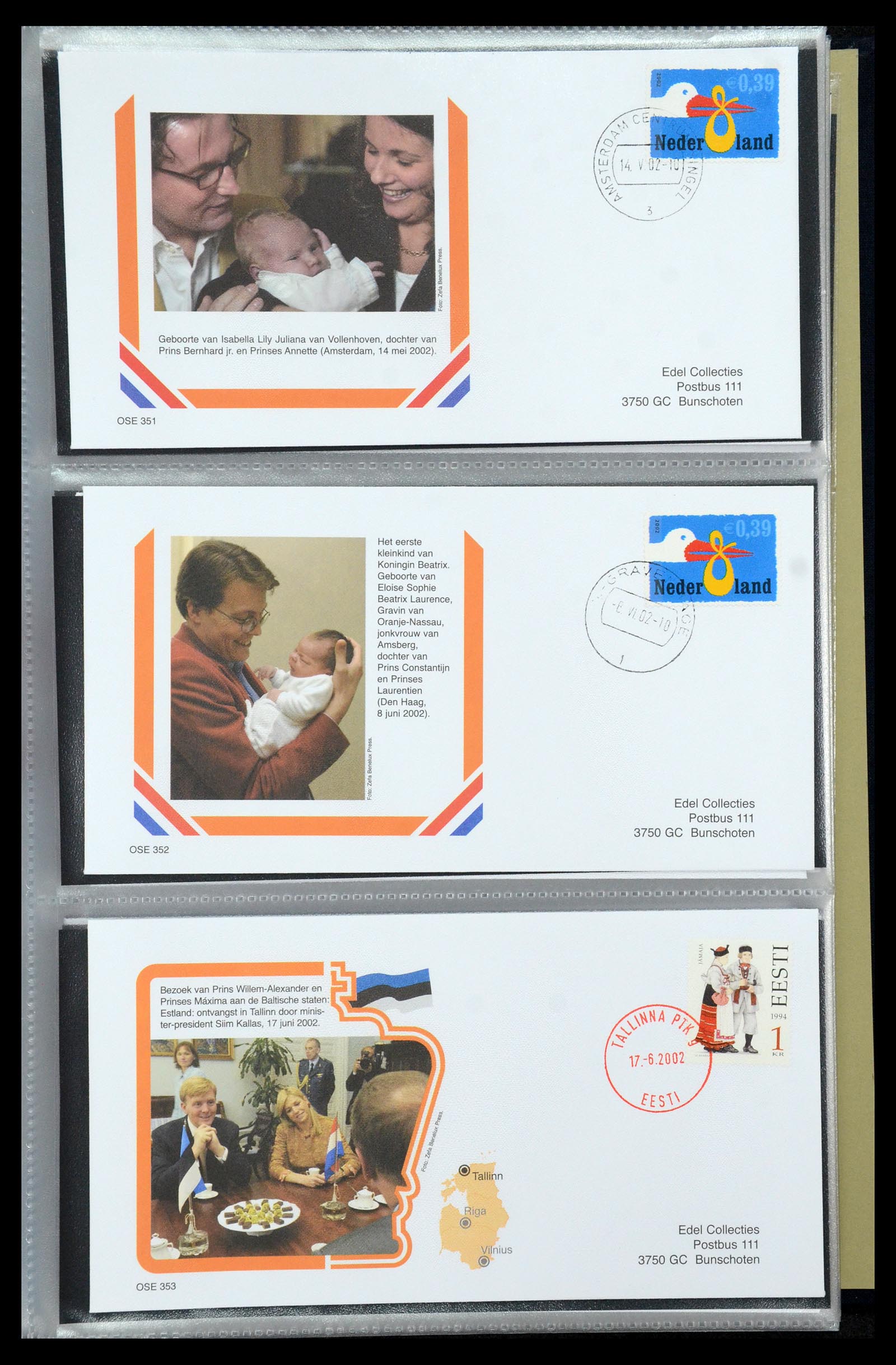 36322 064 - Stamp collection 36322 Netherlands Dutch Royal Family 1981-2013.