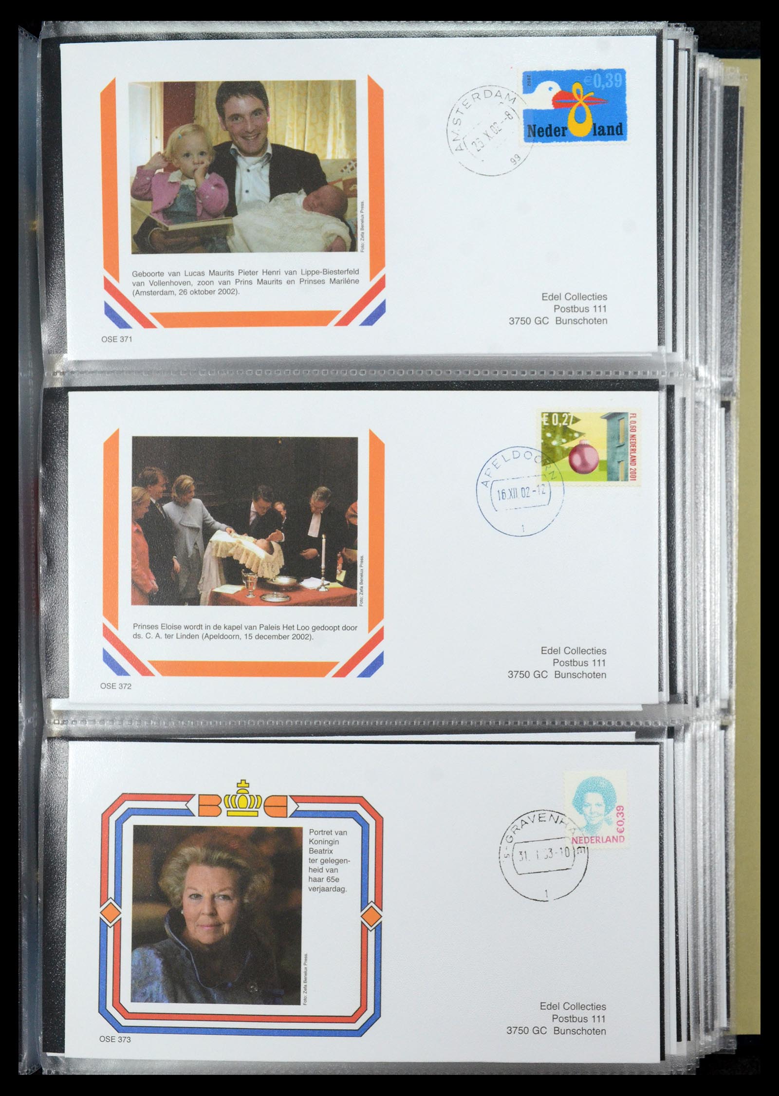 36322 072 - Stamp collection 36322 Netherlands Dutch Royal Family 1981-2013.