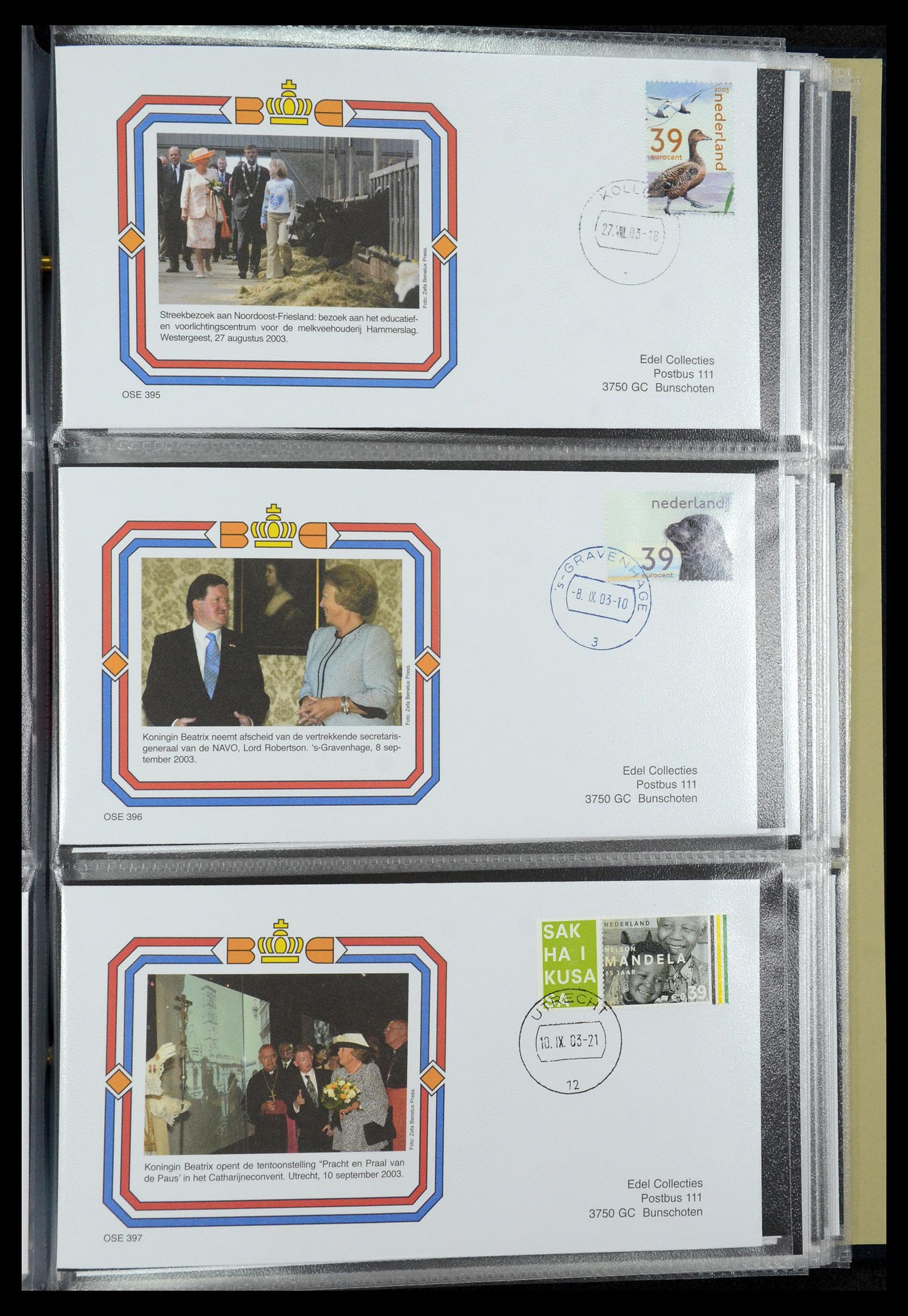 36322 080 - Stamp collection 36322 Netherlands Dutch Royal Family 1981-2013.