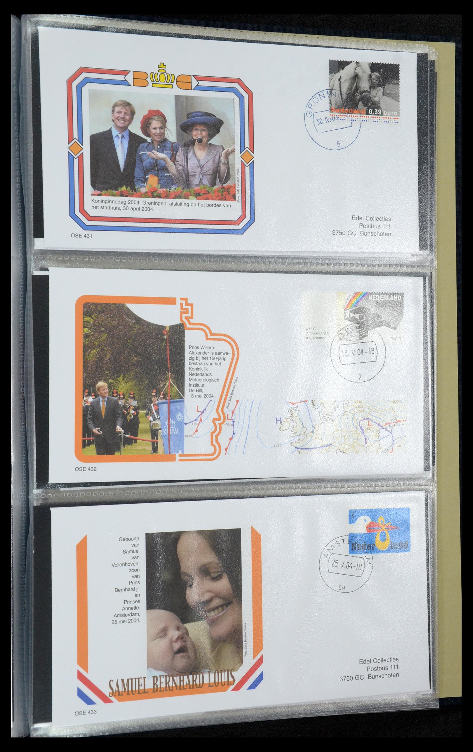 36322 092 - Postzegelverzameling 36322 Nederland koninklijk huis 1981-2013.