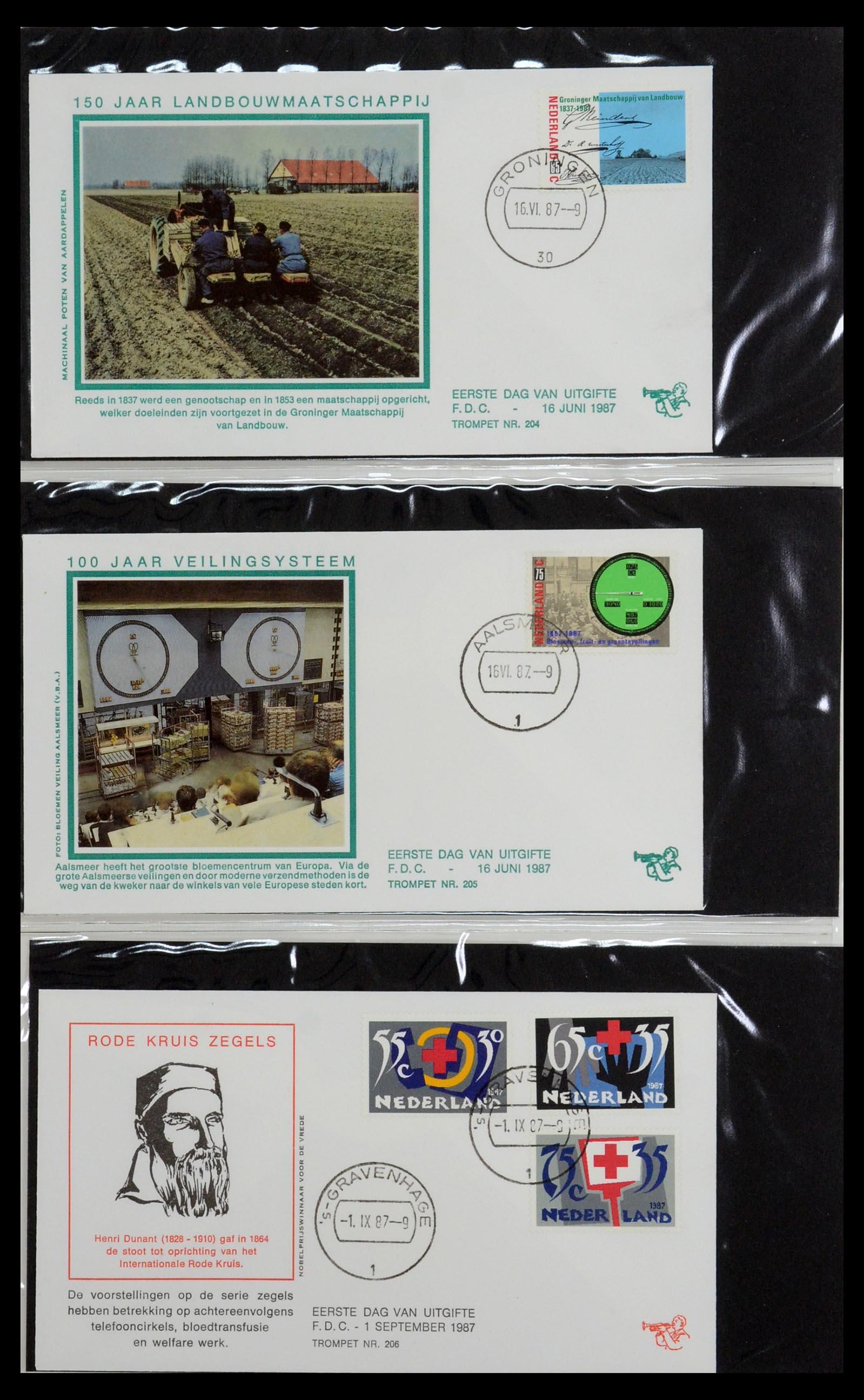 36342 078 - Postzegelverzameling 36342 Nederland Tromp FDC's 1968-1987.