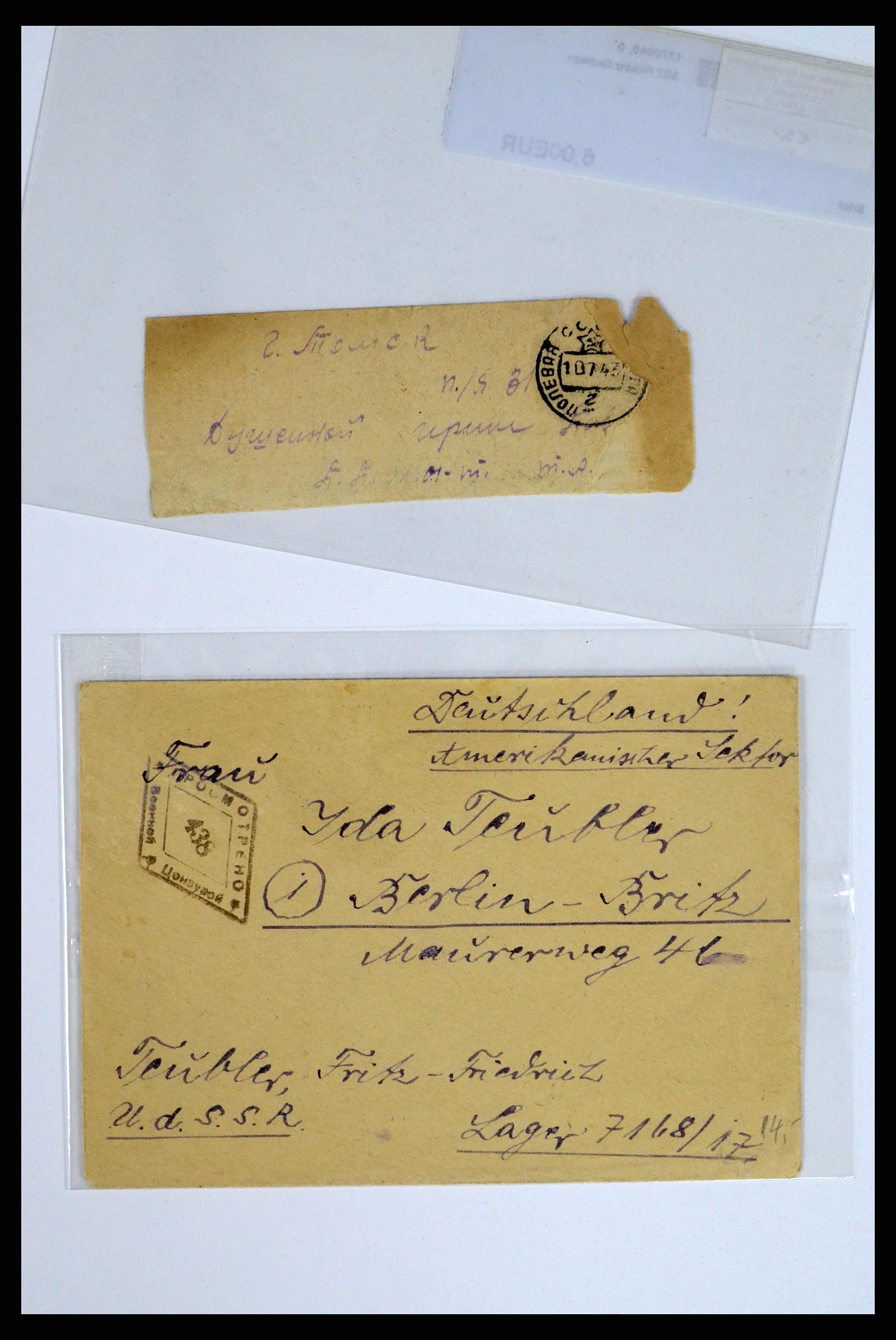 36347 215 - Postzegelverzameling 36347 Rusland brieven 1887-1947.