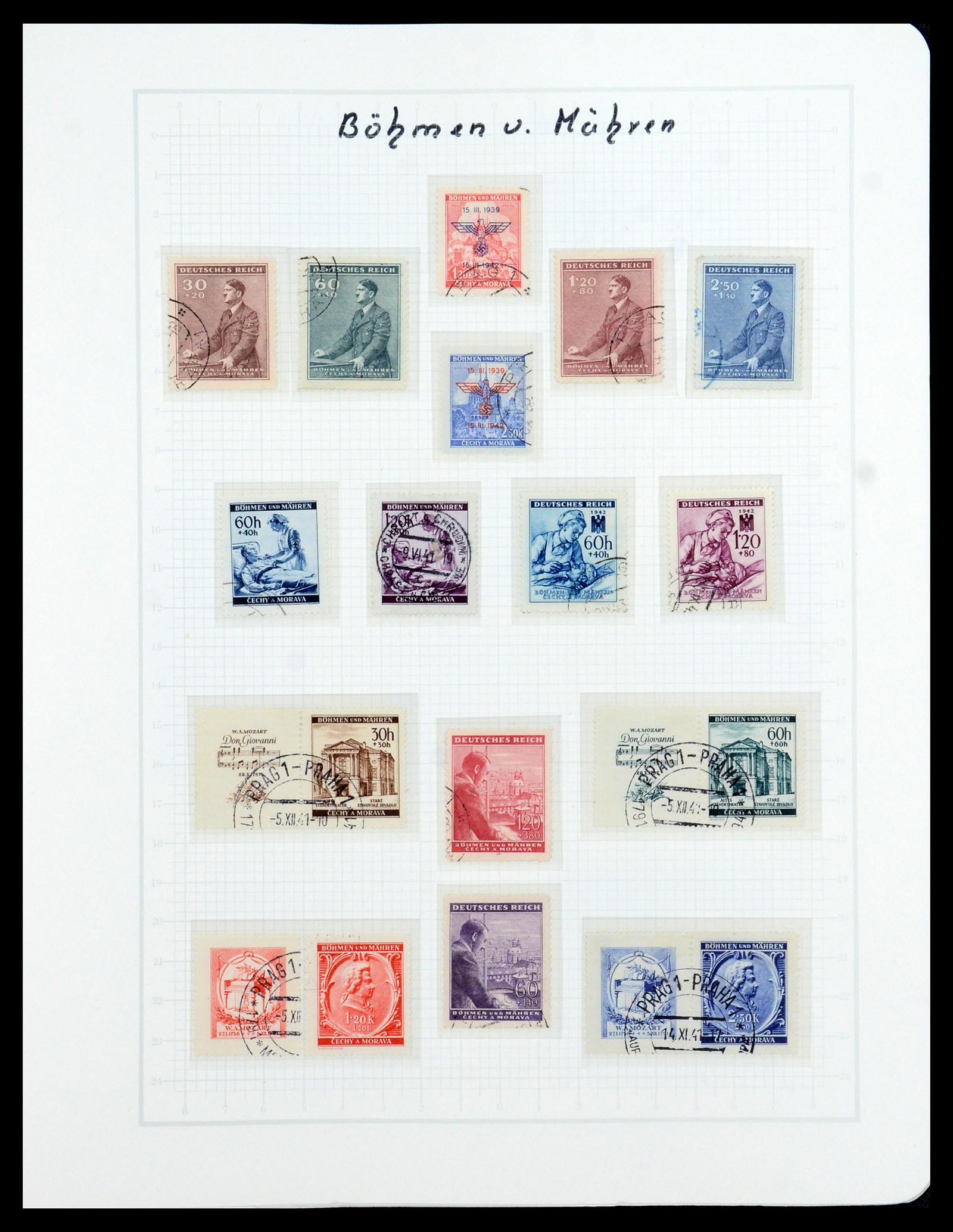 36360 012 - Stamp collection 36360 German occupations 2nd world war 1939-1945.