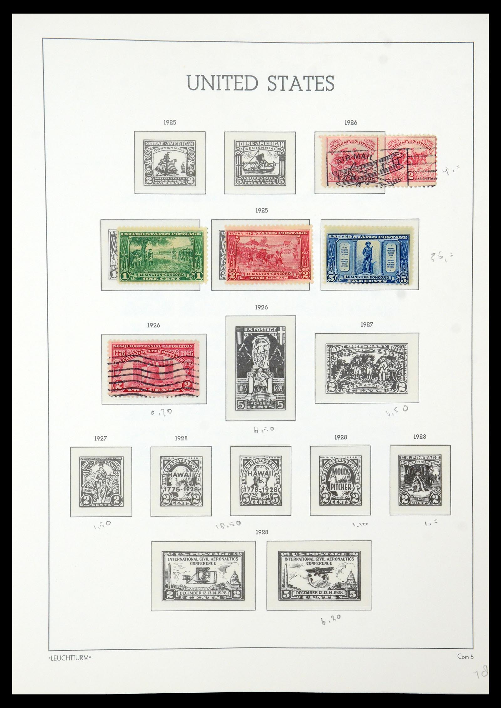 36384 094 - Stamp collection 36384 USA 1851-1976.