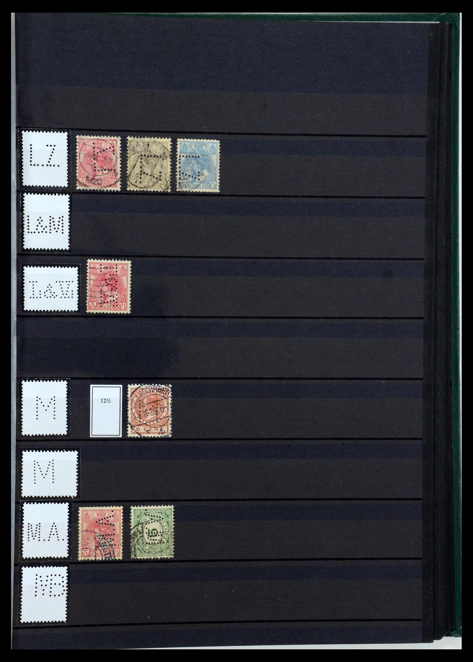 36400 101 - Postzegelverzameling 36400 Nederland perfins 1872-1980.