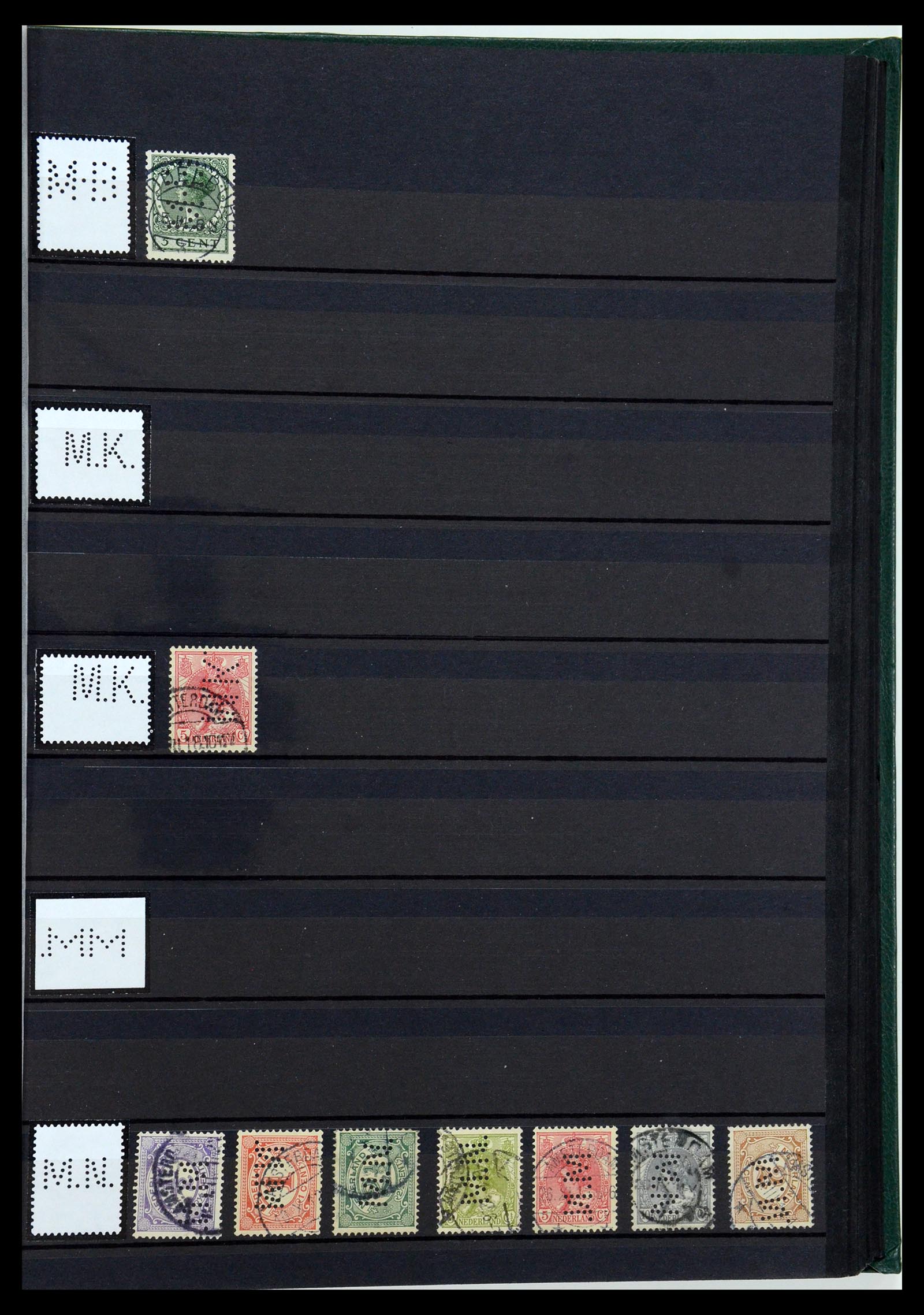 36400 103 - Postzegelverzameling 36400 Nederland perfins 1872-1980.