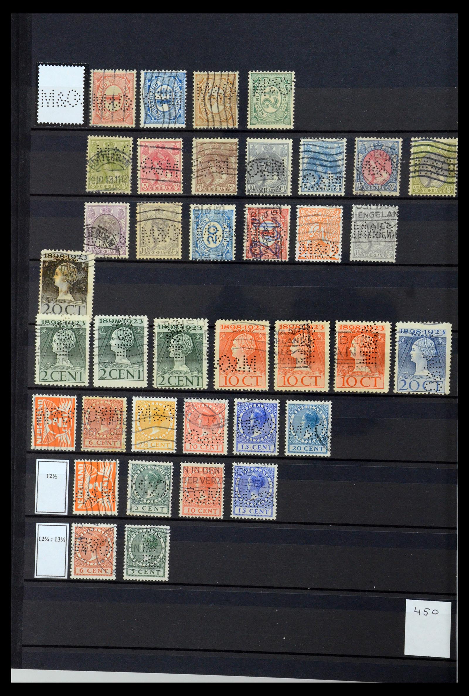 36400 106 - Postzegelverzameling 36400 Nederland perfins 1872-1980.