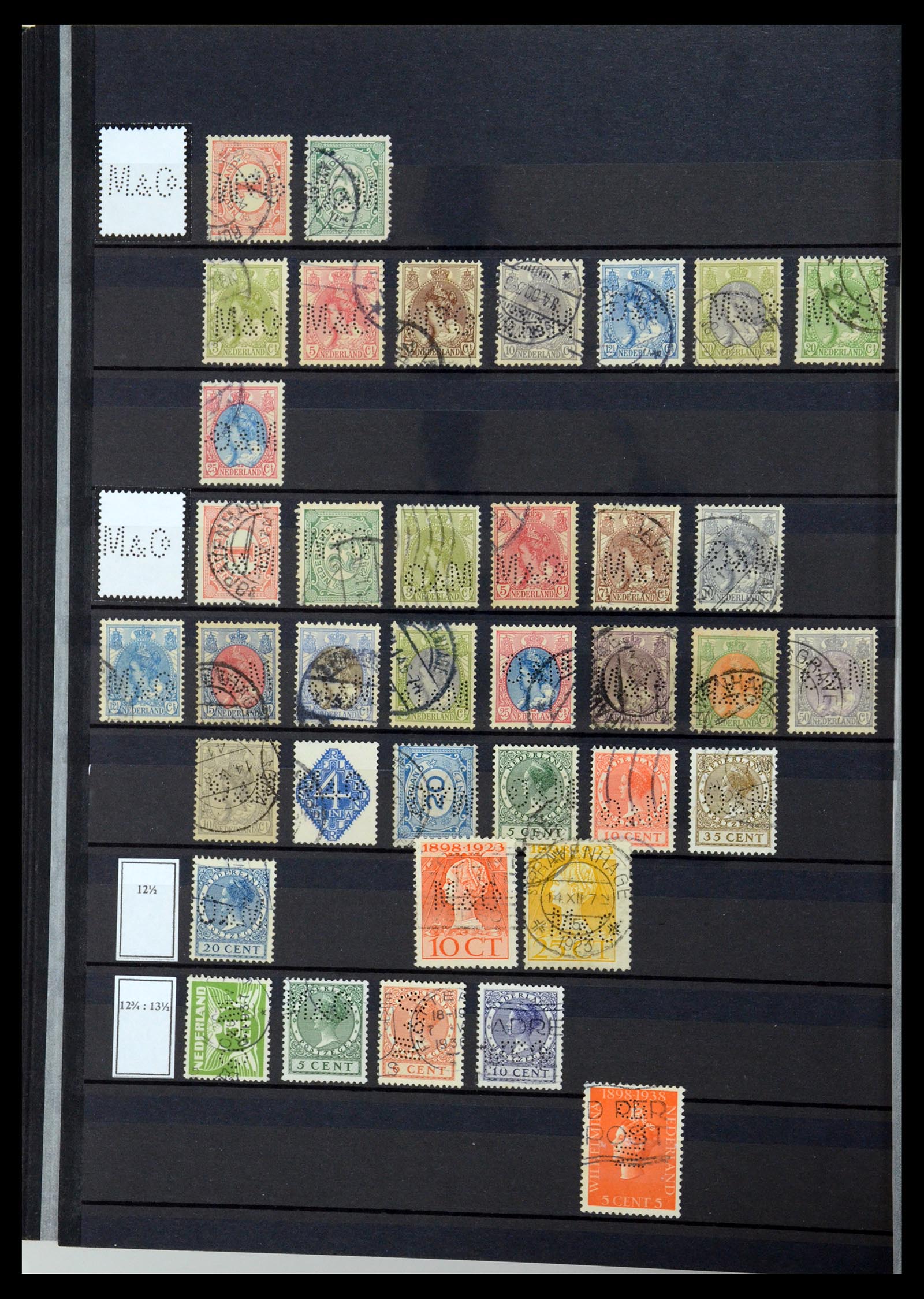 36400 108 - Postzegelverzameling 36400 Nederland perfins 1872-1980.