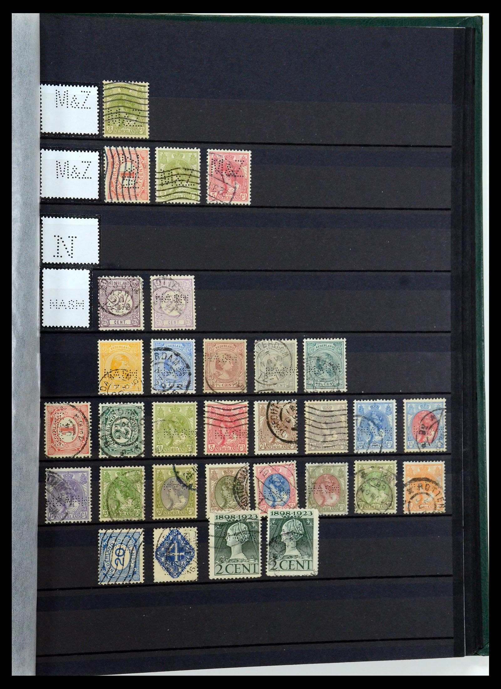 36400 109 - Postzegelverzameling 36400 Nederland perfins 1872-1980.