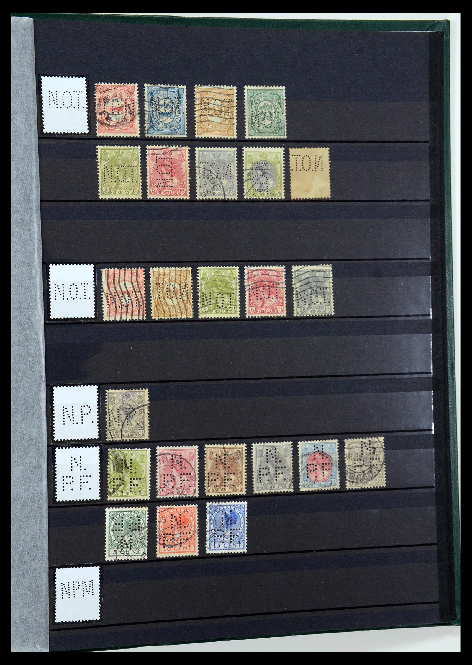 36400 116 - Postzegelverzameling 36400 Nederland perfins 1872-1980.