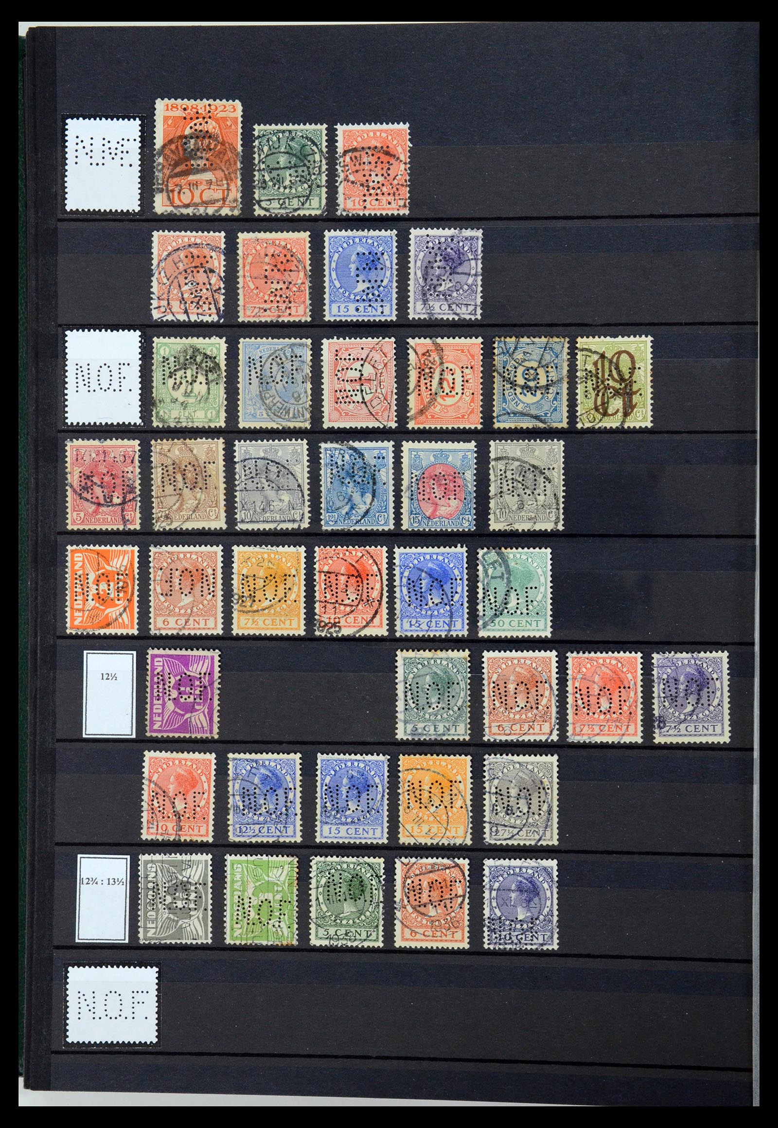 36400 117 - Postzegelverzameling 36400 Nederland perfins 1872-1980.