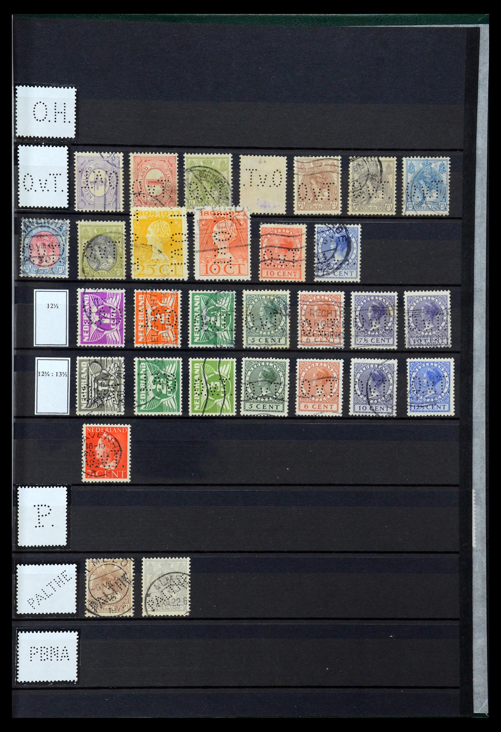 36400 119 - Postzegelverzameling 36400 Nederland perfins 1872-1980.
