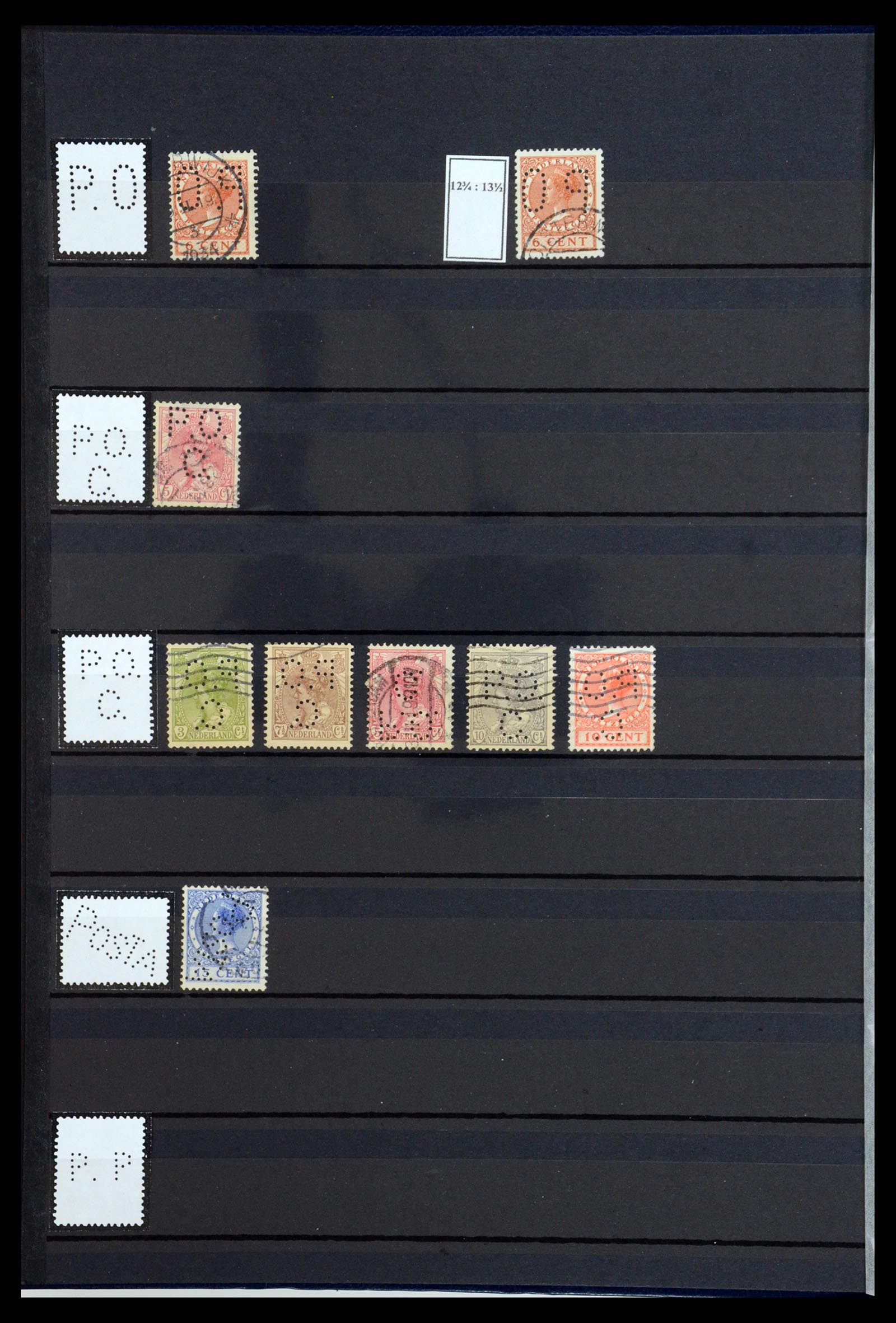 36400 124 - Postzegelverzameling 36400 Nederland perfins 1872-1980.