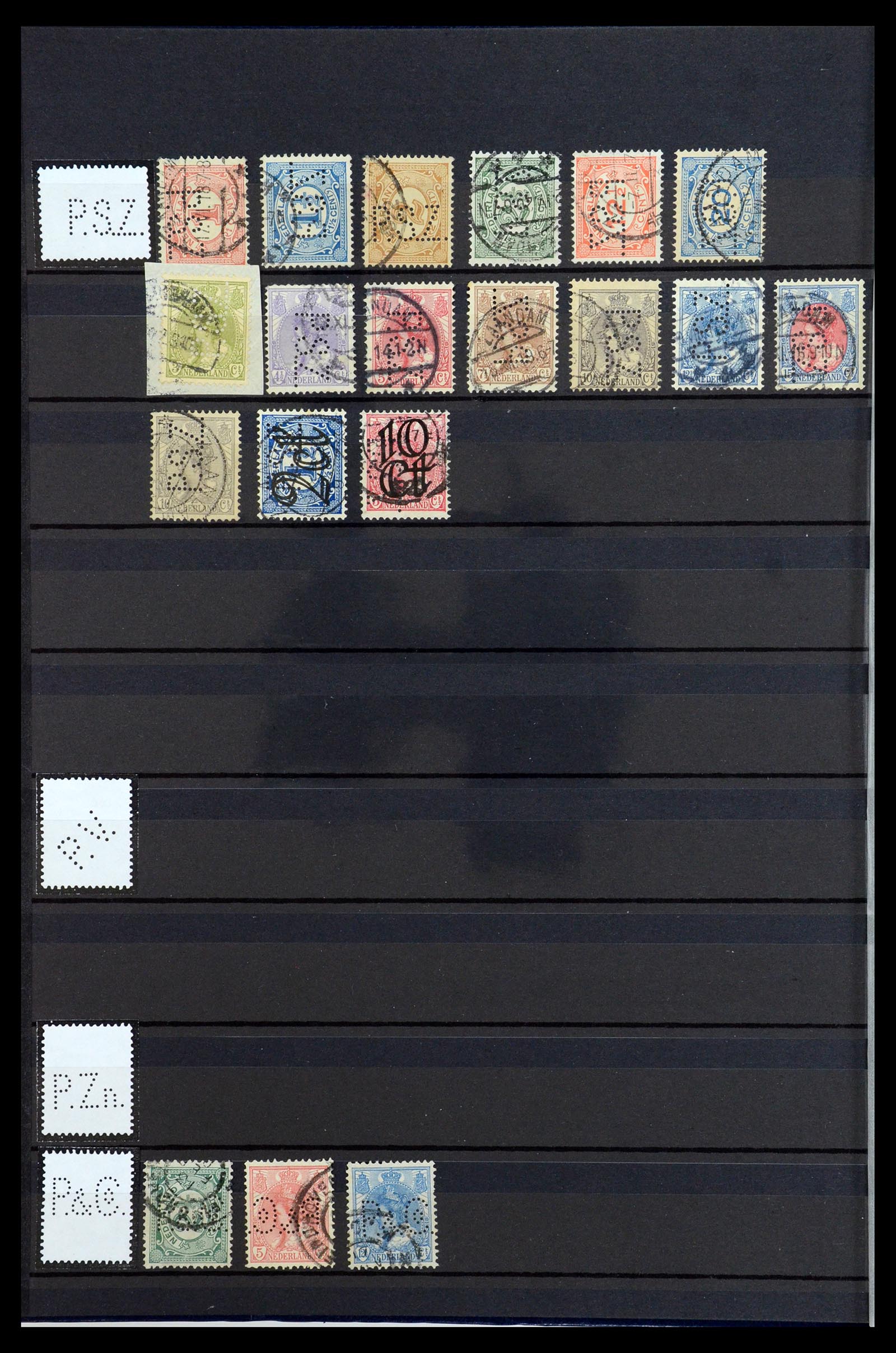36400 126 - Postzegelverzameling 36400 Nederland perfins 1872-1980.
