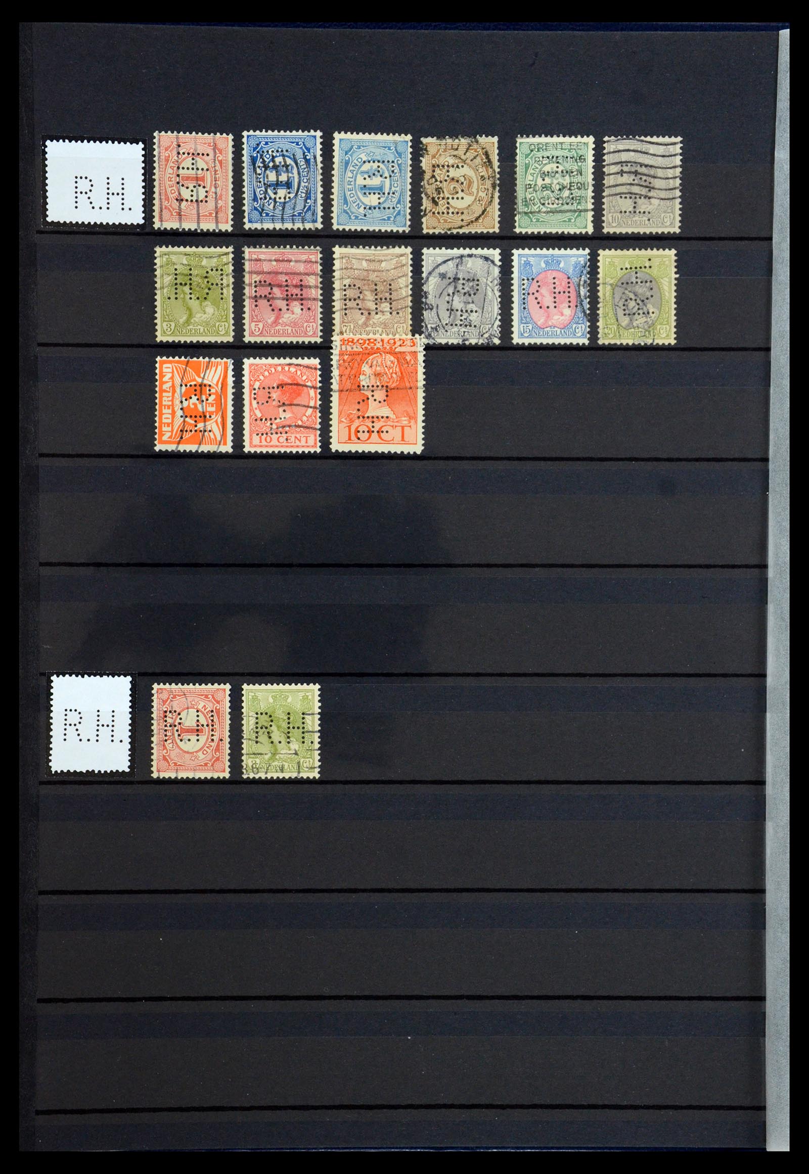 36400 128 - Postzegelverzameling 36400 Nederland perfins 1872-1980.