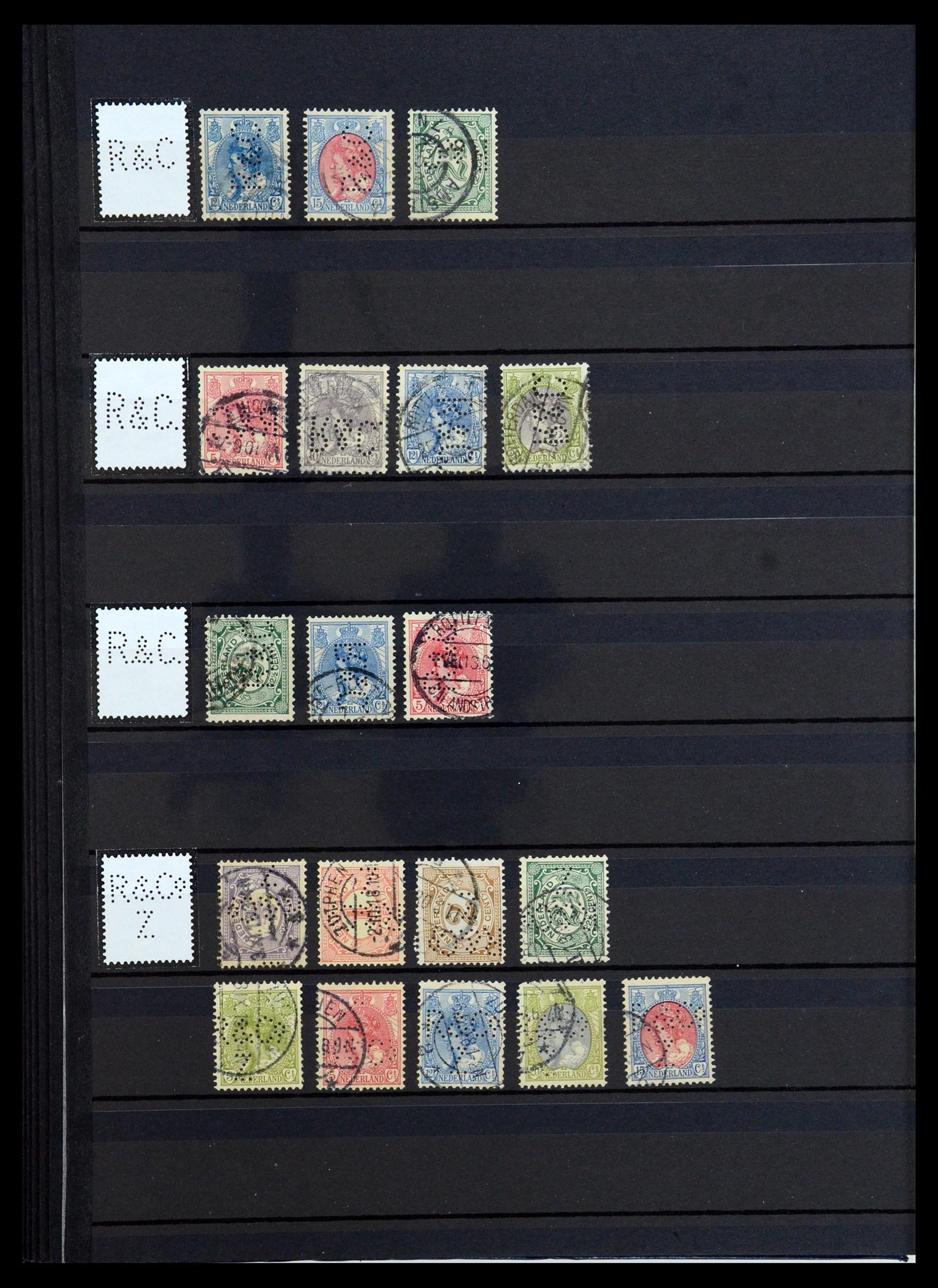 36400 134 - Postzegelverzameling 36400 Nederland perfins 1872-1980.