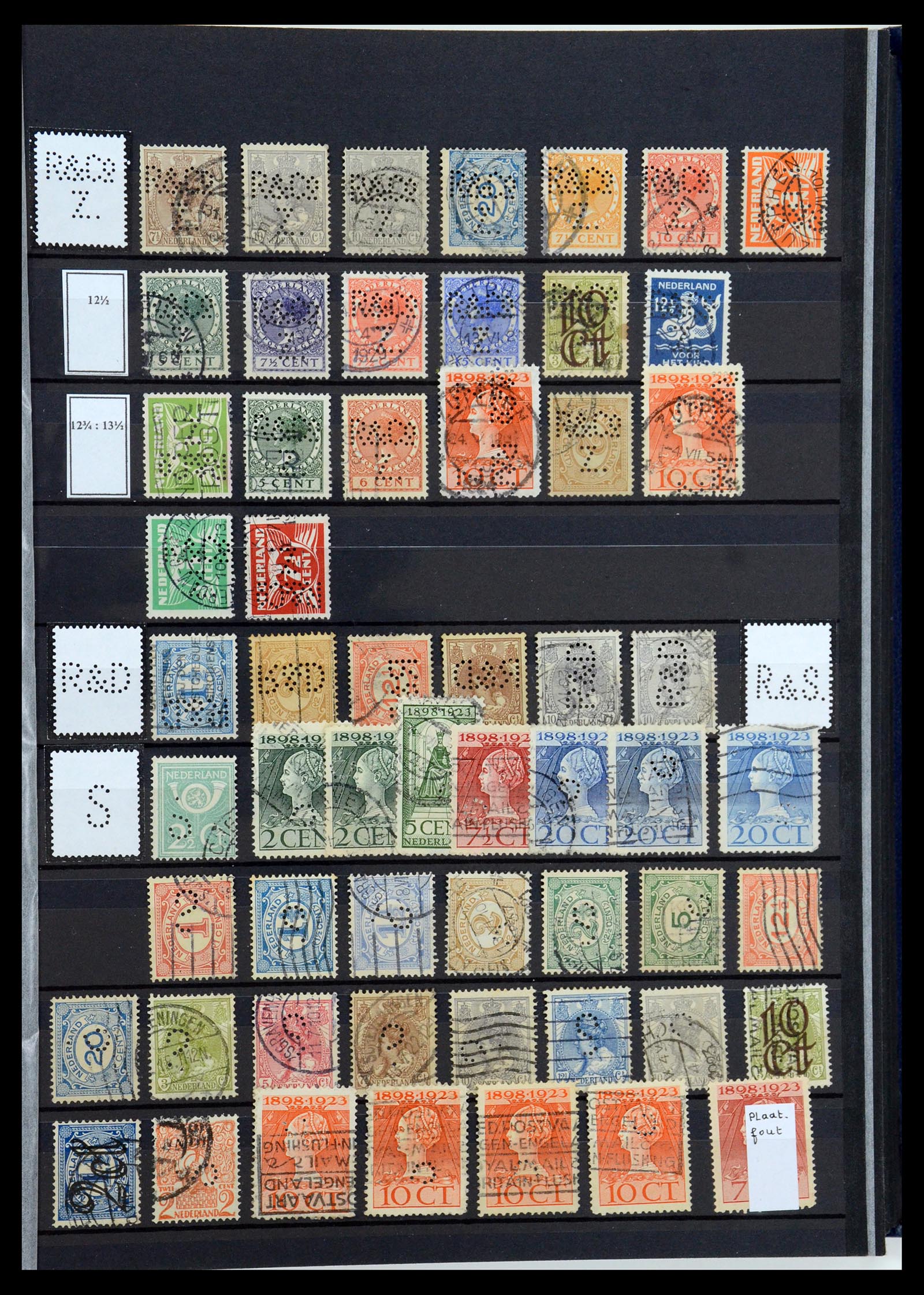 36400 135 - Postzegelverzameling 36400 Nederland perfins 1872-1980.