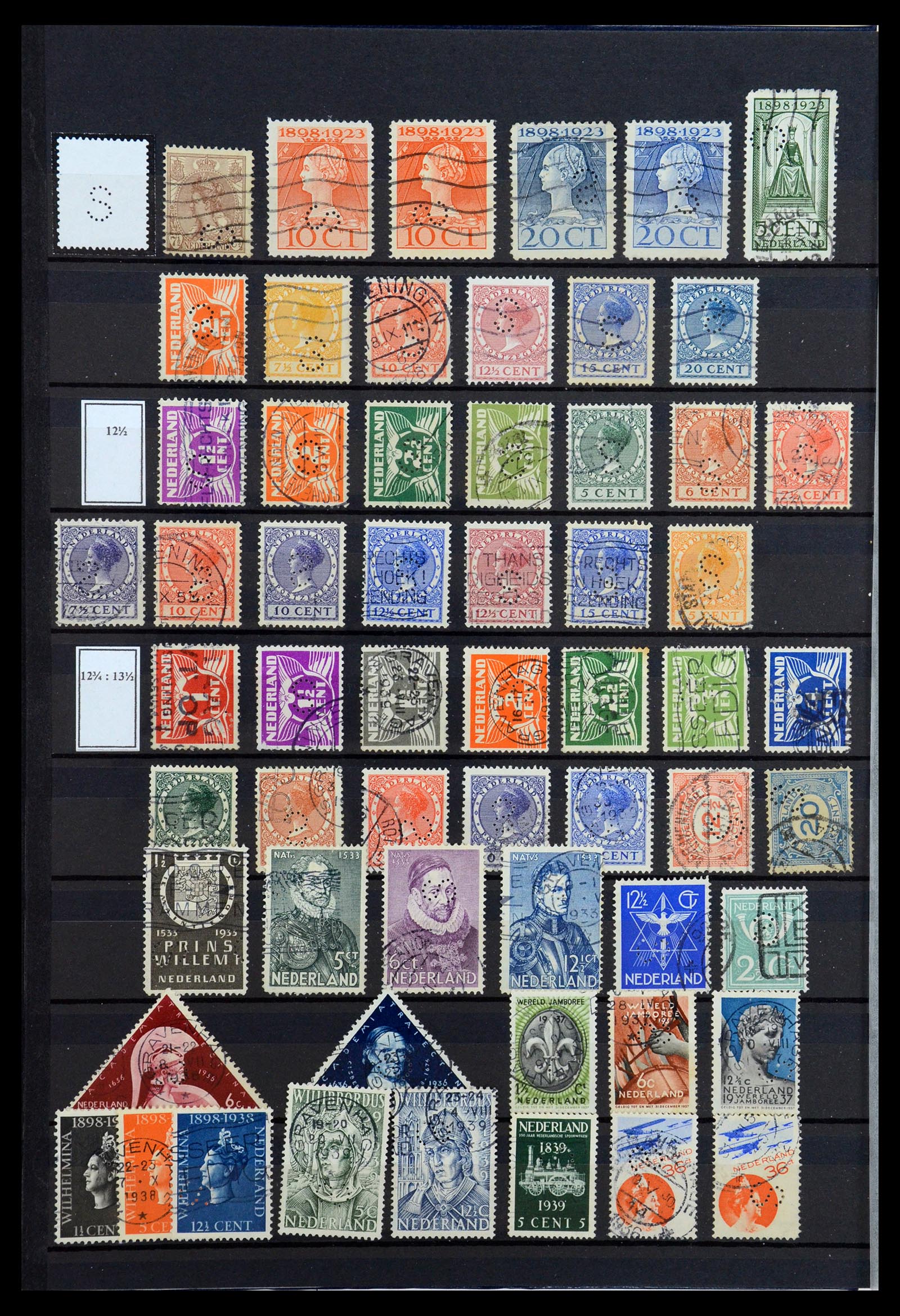 36400 136 - Postzegelverzameling 36400 Nederland perfins 1872-1980.