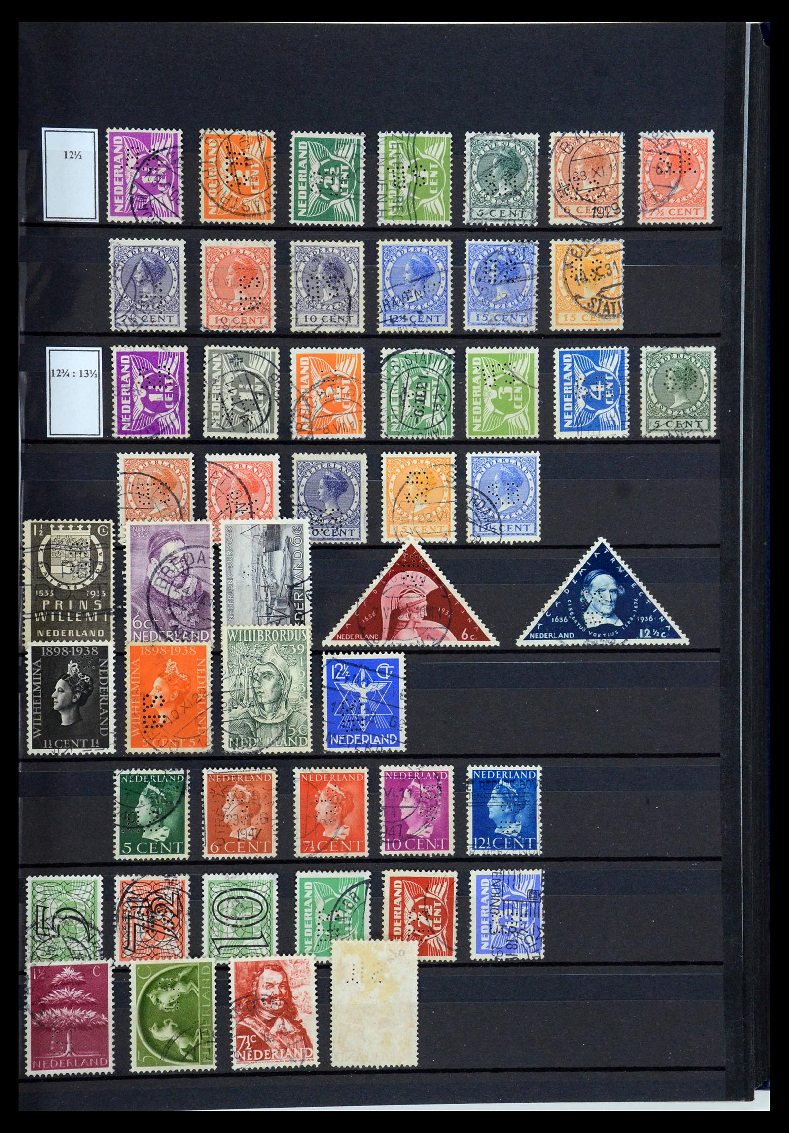 36400 139 - Postzegelverzameling 36400 Nederland perfins 1872-1980.