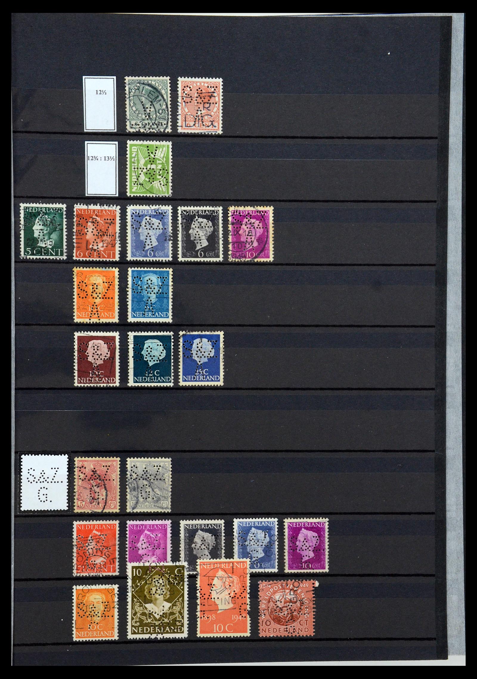 36400 149 - Postzegelverzameling 36400 Nederland perfins 1872-1980.