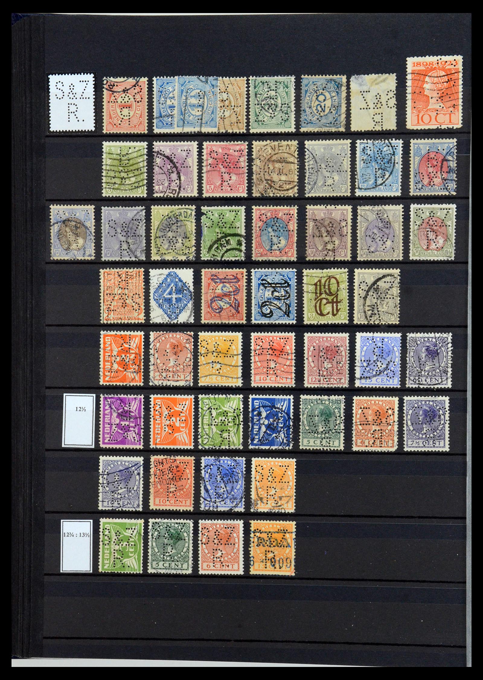 36400 150 - Postzegelverzameling 36400 Nederland perfins 1872-1980.