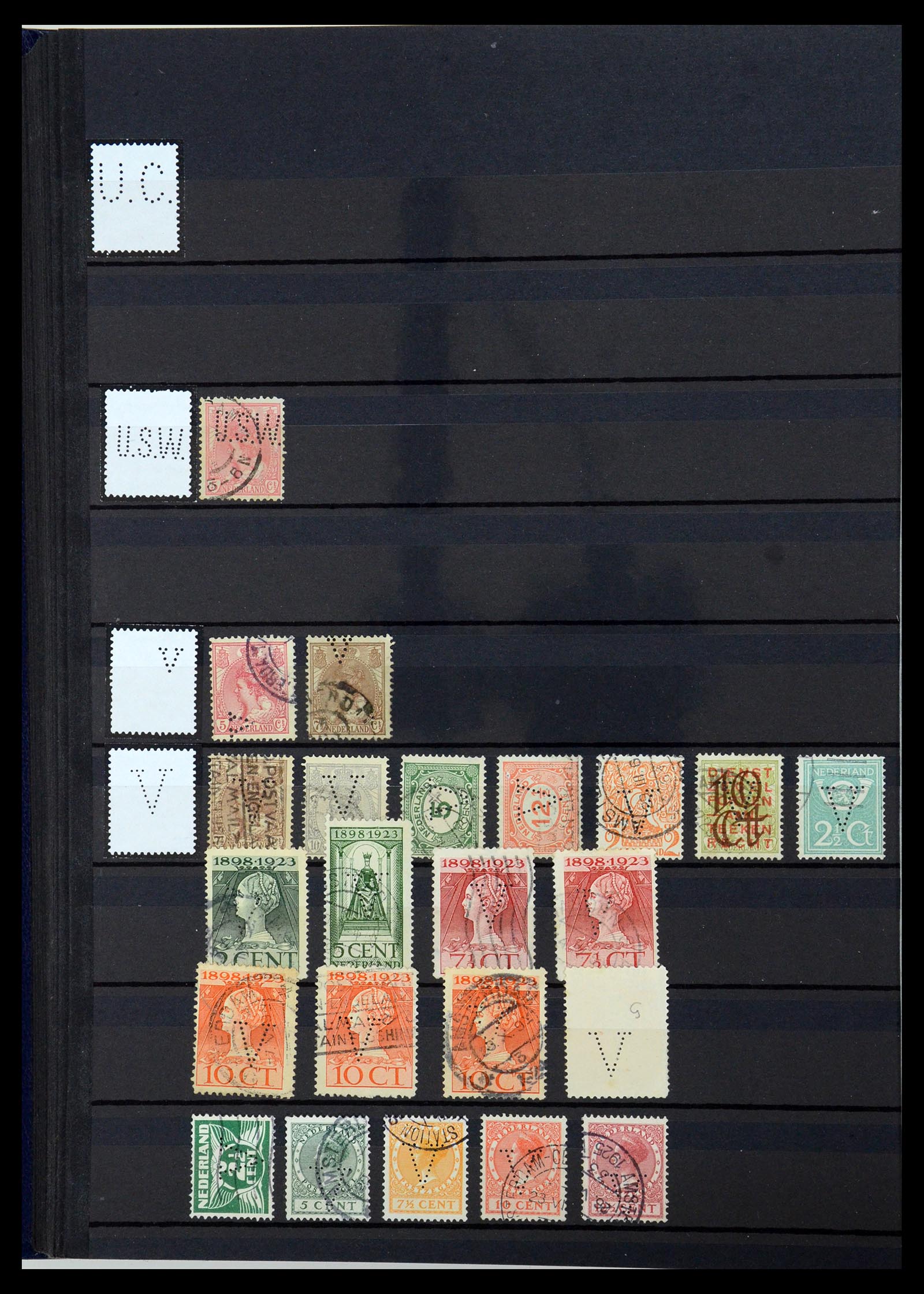 36400 156 - Postzegelverzameling 36400 Nederland perfins 1872-1980.