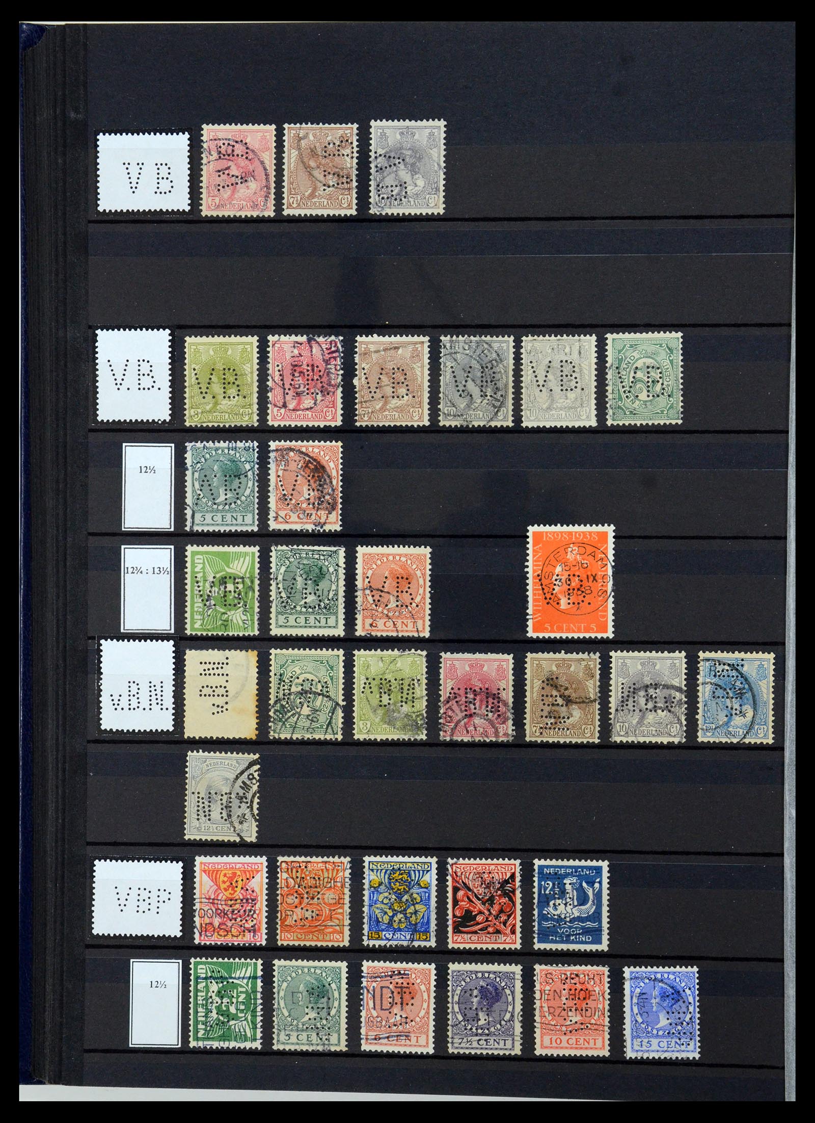 36400 158 - Postzegelverzameling 36400 Nederland perfins 1872-1980.