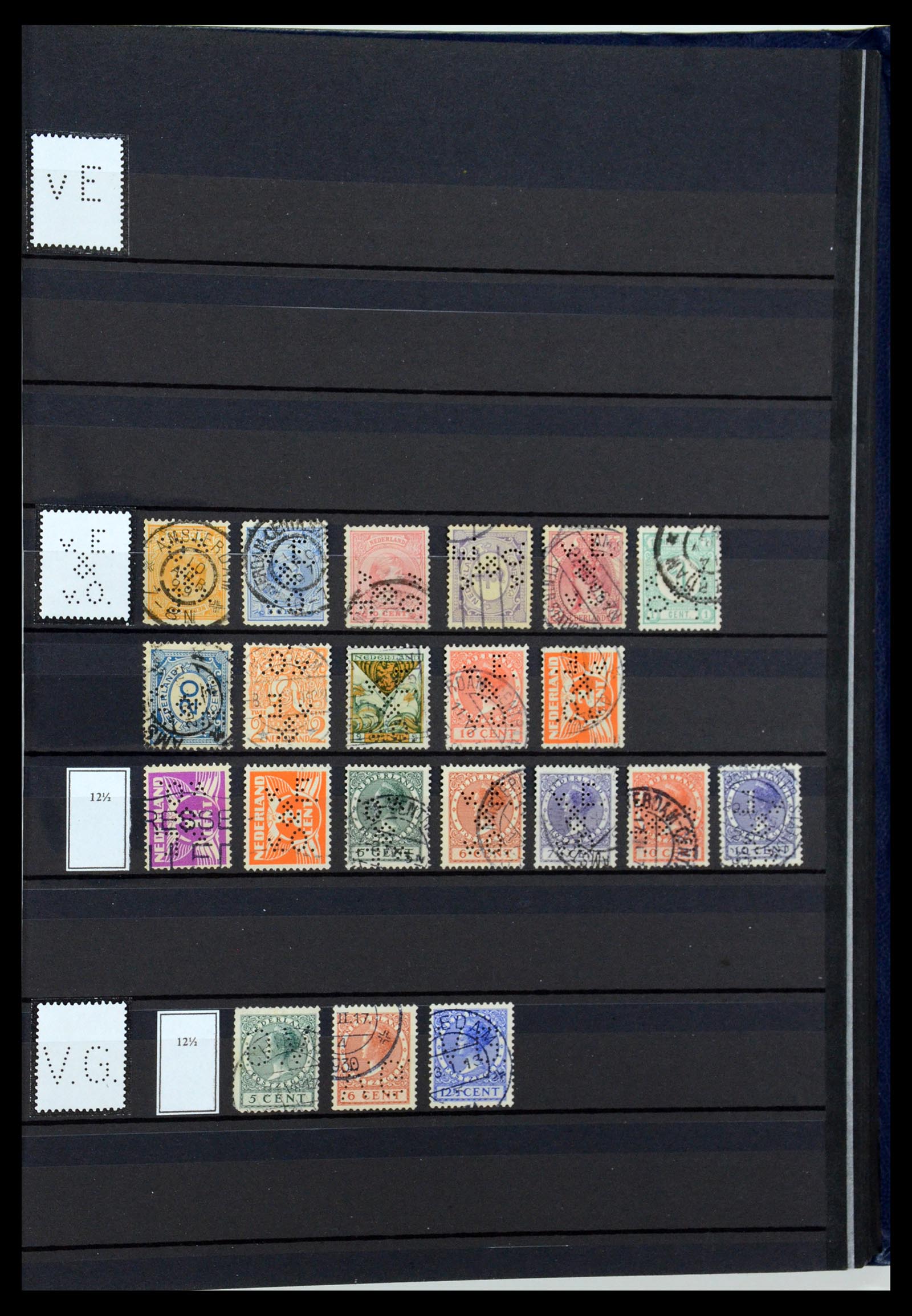 36400 163 - Postzegelverzameling 36400 Nederland perfins 1872-1980.