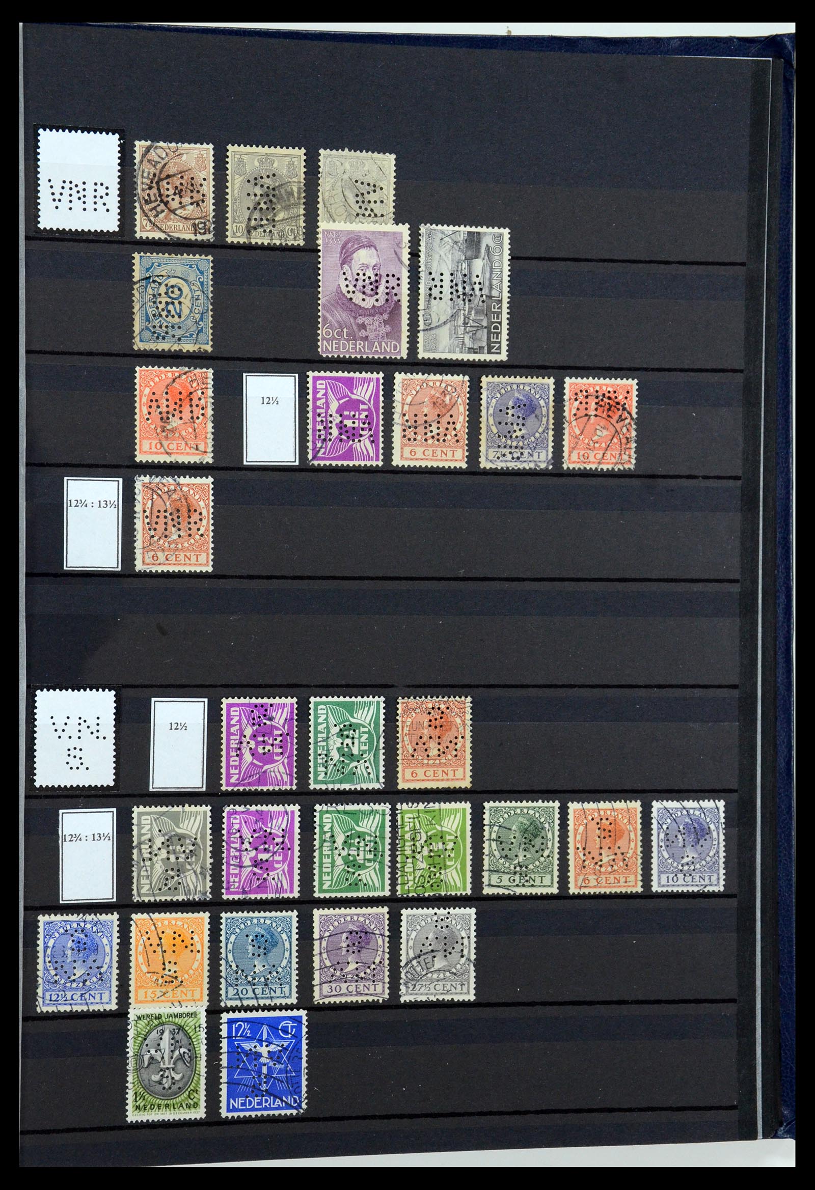 36400 169 - Postzegelverzameling 36400 Nederland perfins 1872-1980.