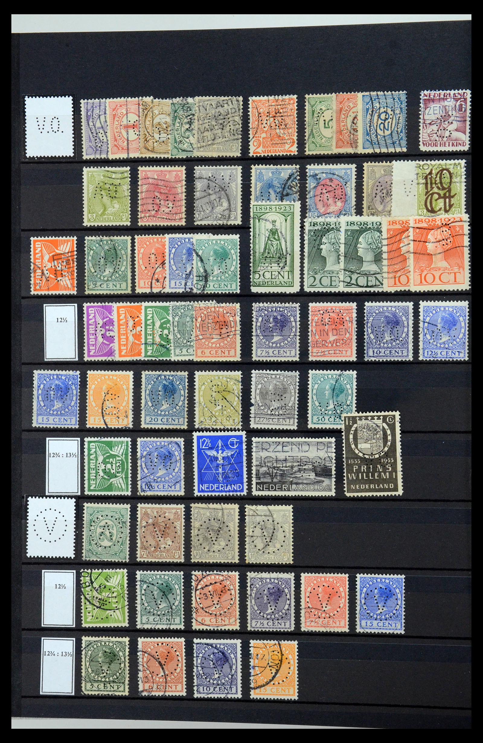 36400 170 - Postzegelverzameling 36400 Nederland perfins 1872-1980.