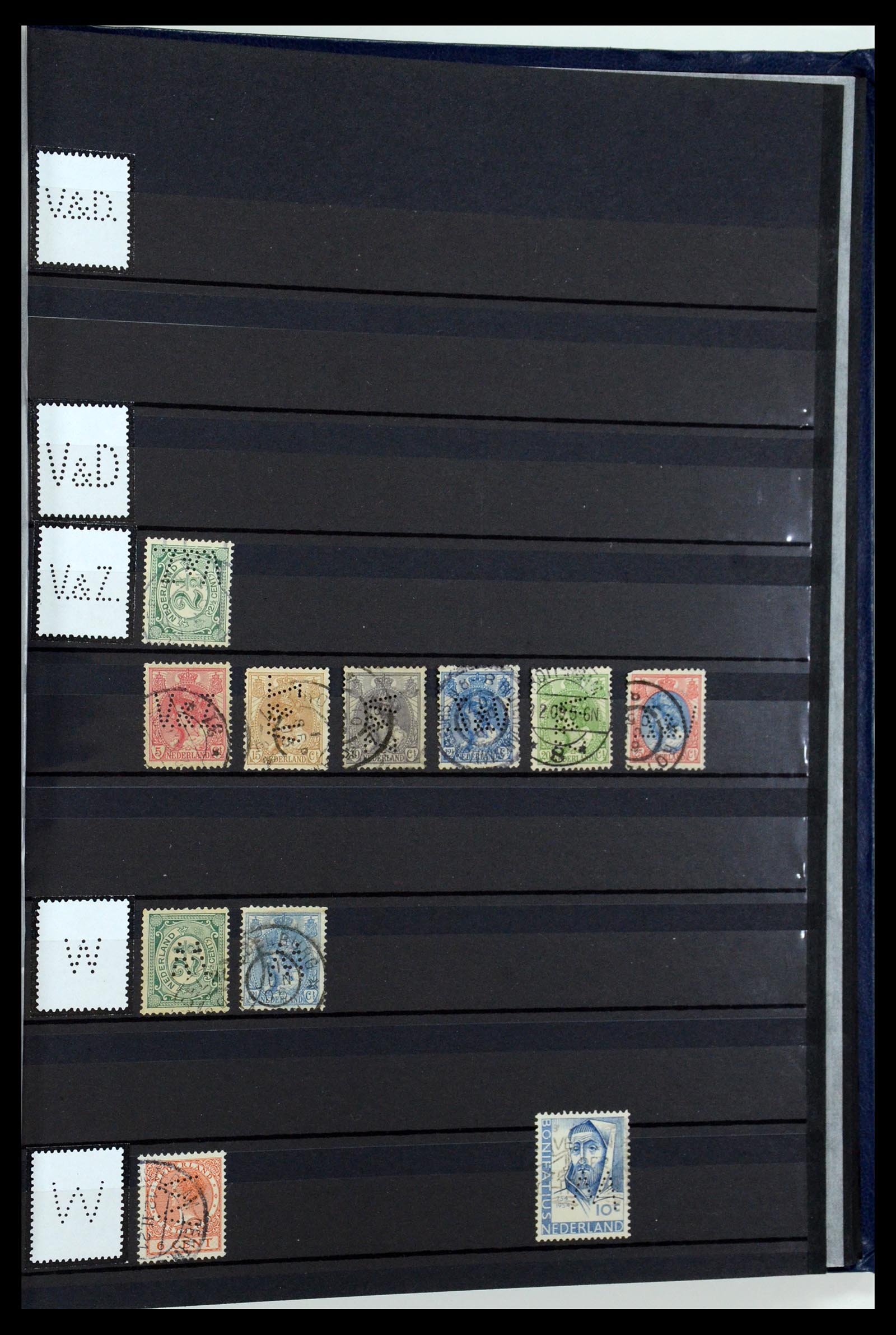 36400 175 - Postzegelverzameling 36400 Nederland perfins 1872-1980.