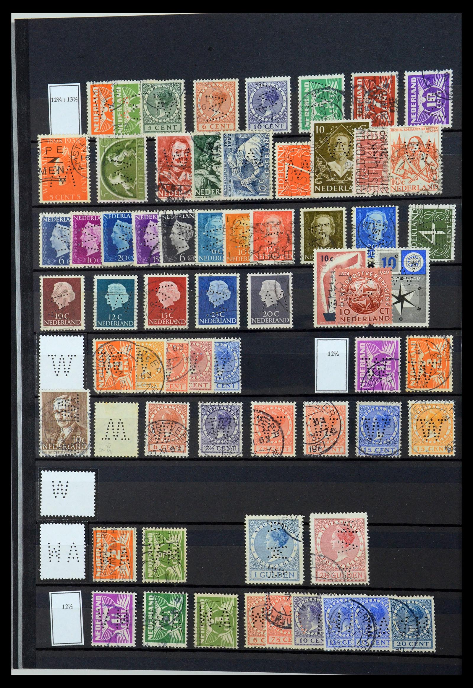 36400 176 - Postzegelverzameling 36400 Nederland perfins 1872-1980.