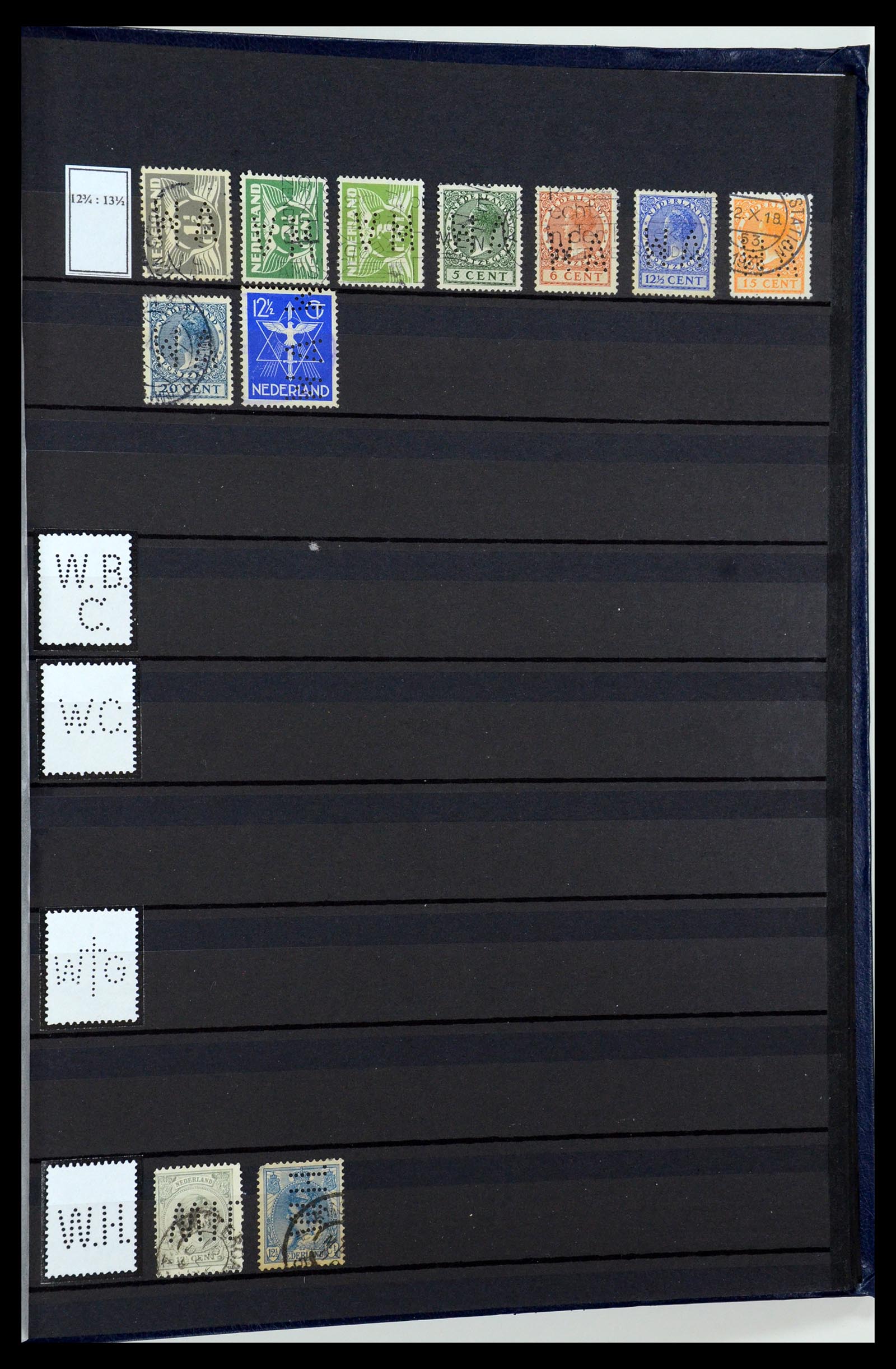 36400 177 - Postzegelverzameling 36400 Nederland perfins 1872-1980.