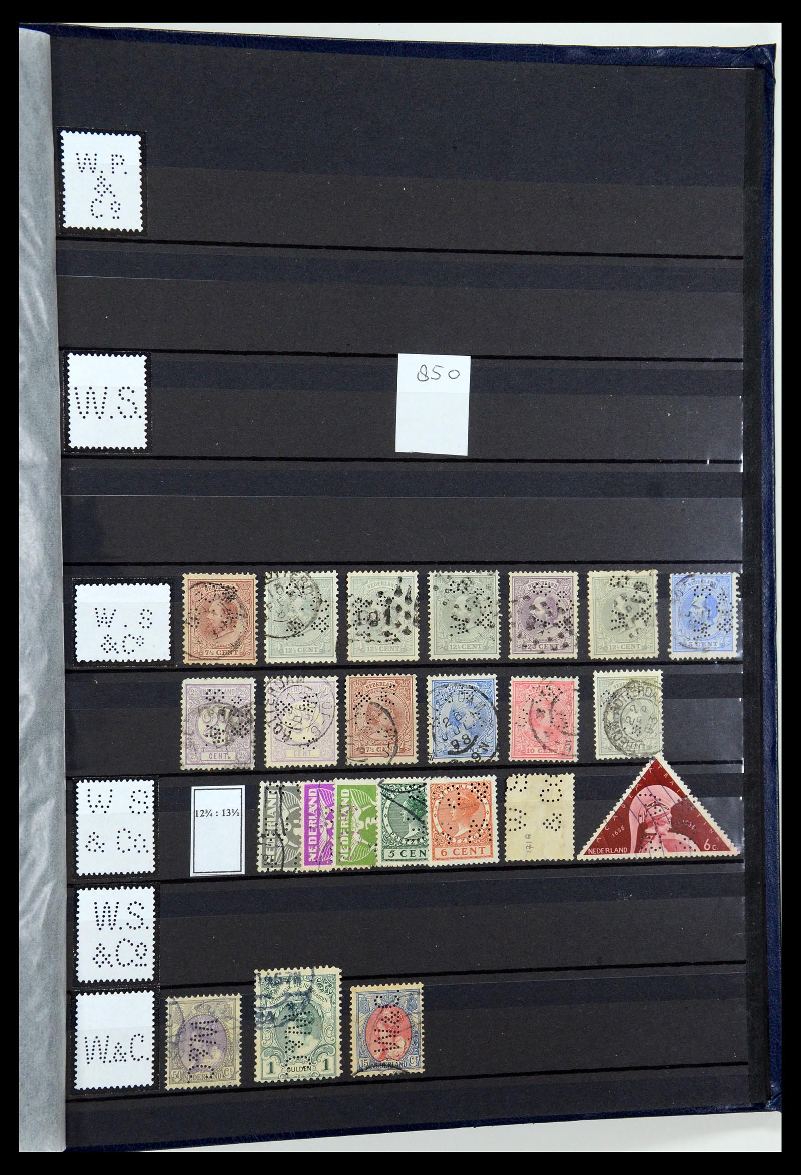 36400 178 - Postzegelverzameling 36400 Nederland perfins 1872-1980.