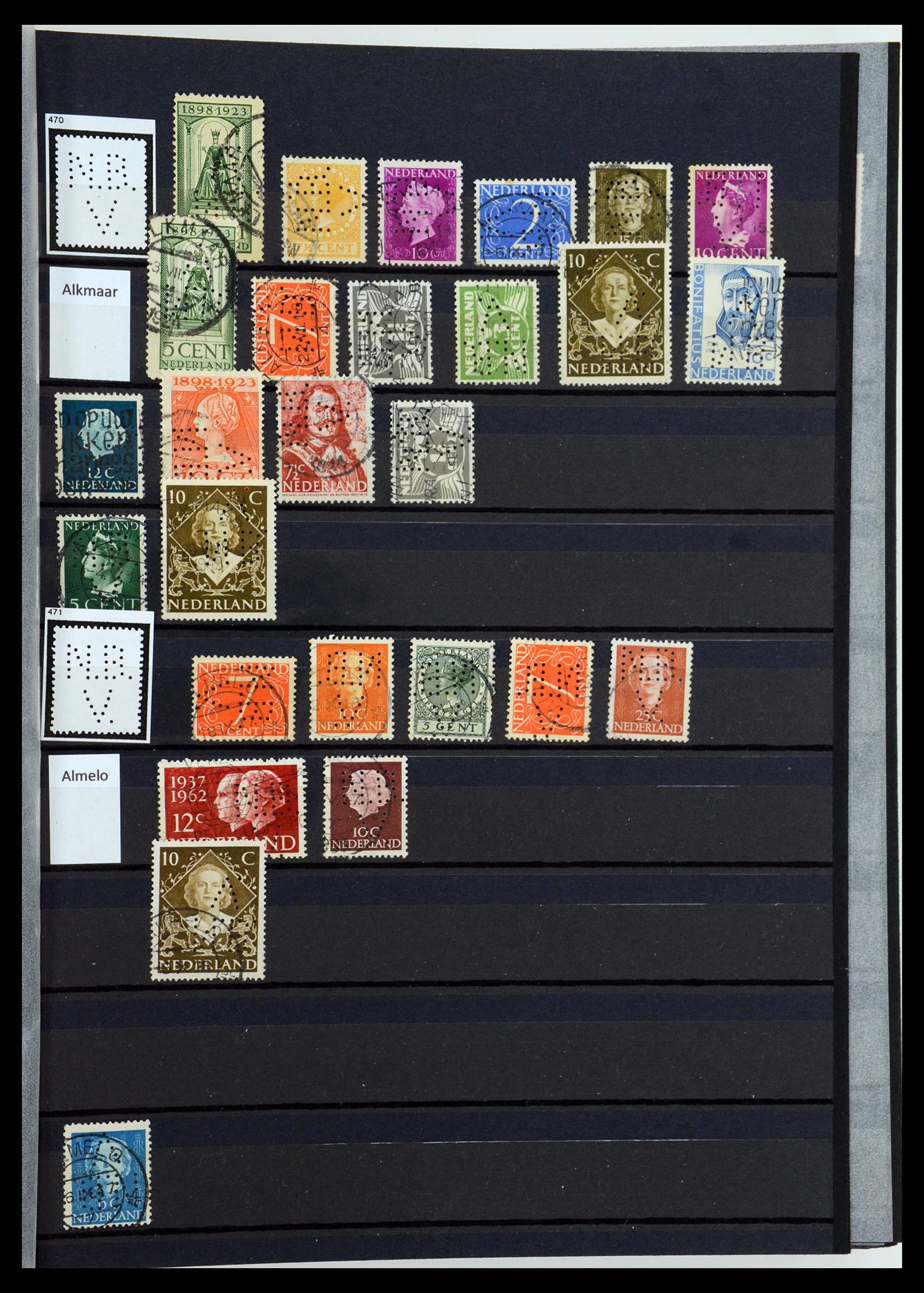36400 183 - Postzegelverzameling 36400 Nederland perfins 1872-1980.