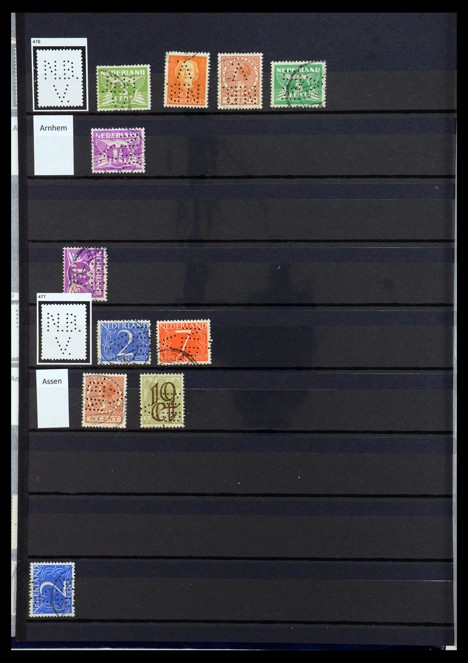 36400 186 - Postzegelverzameling 36400 Nederland perfins 1872-1980.