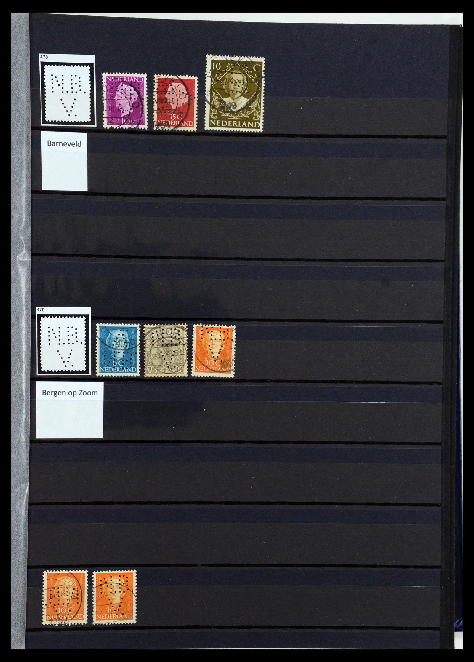 36400 187 - Postzegelverzameling 36400 Nederland perfins 1872-1980.