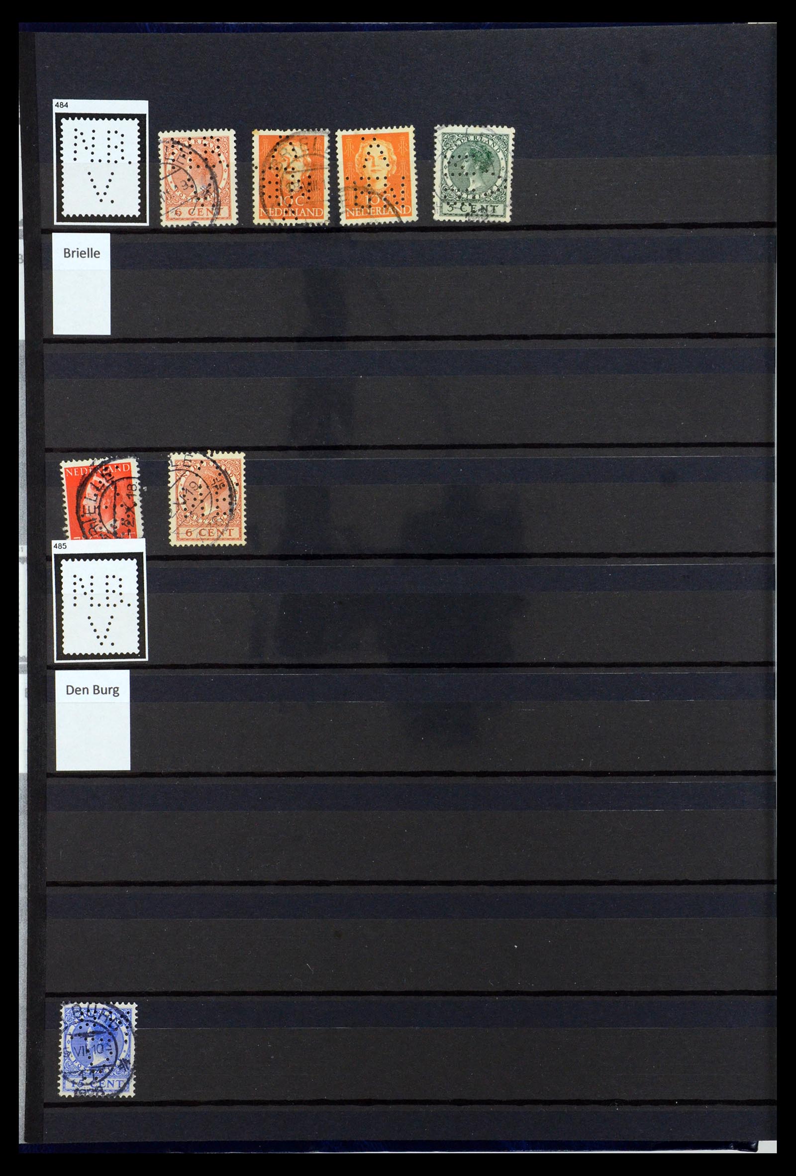 36400 190 - Postzegelverzameling 36400 Nederland perfins 1872-1980.
