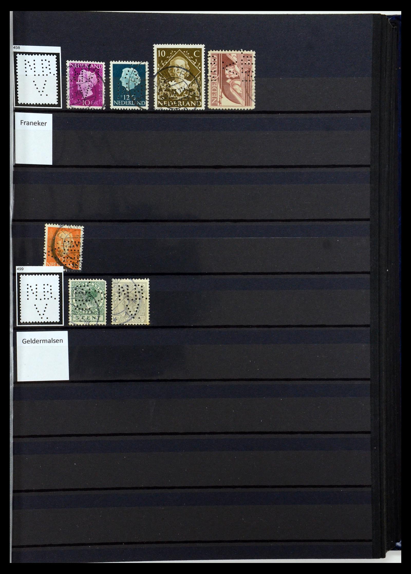 36400 197 - Postzegelverzameling 36400 Nederland perfins 1872-1980.