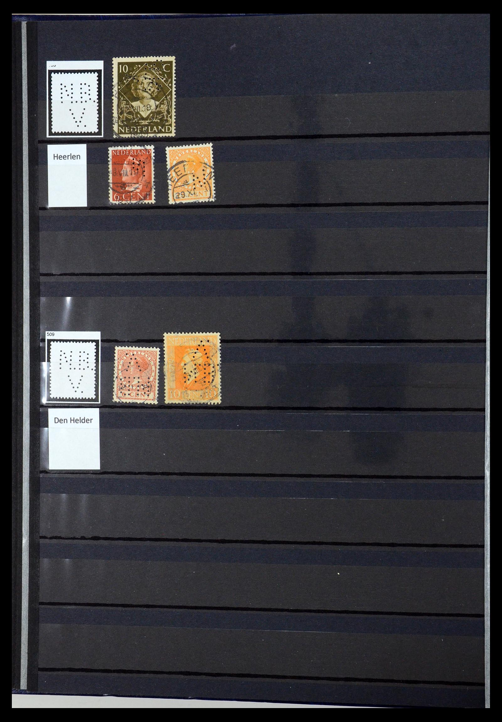 36400 202 - Postzegelverzameling 36400 Nederland perfins 1872-1980.