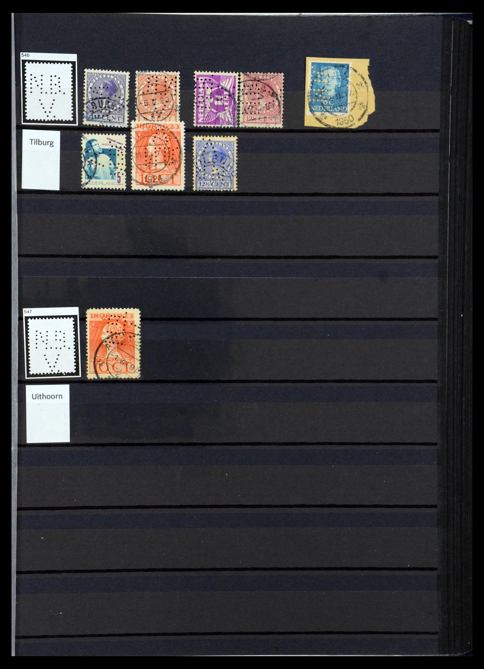 36400 219 - Postzegelverzameling 36400 Nederland perfins 1872-1980.