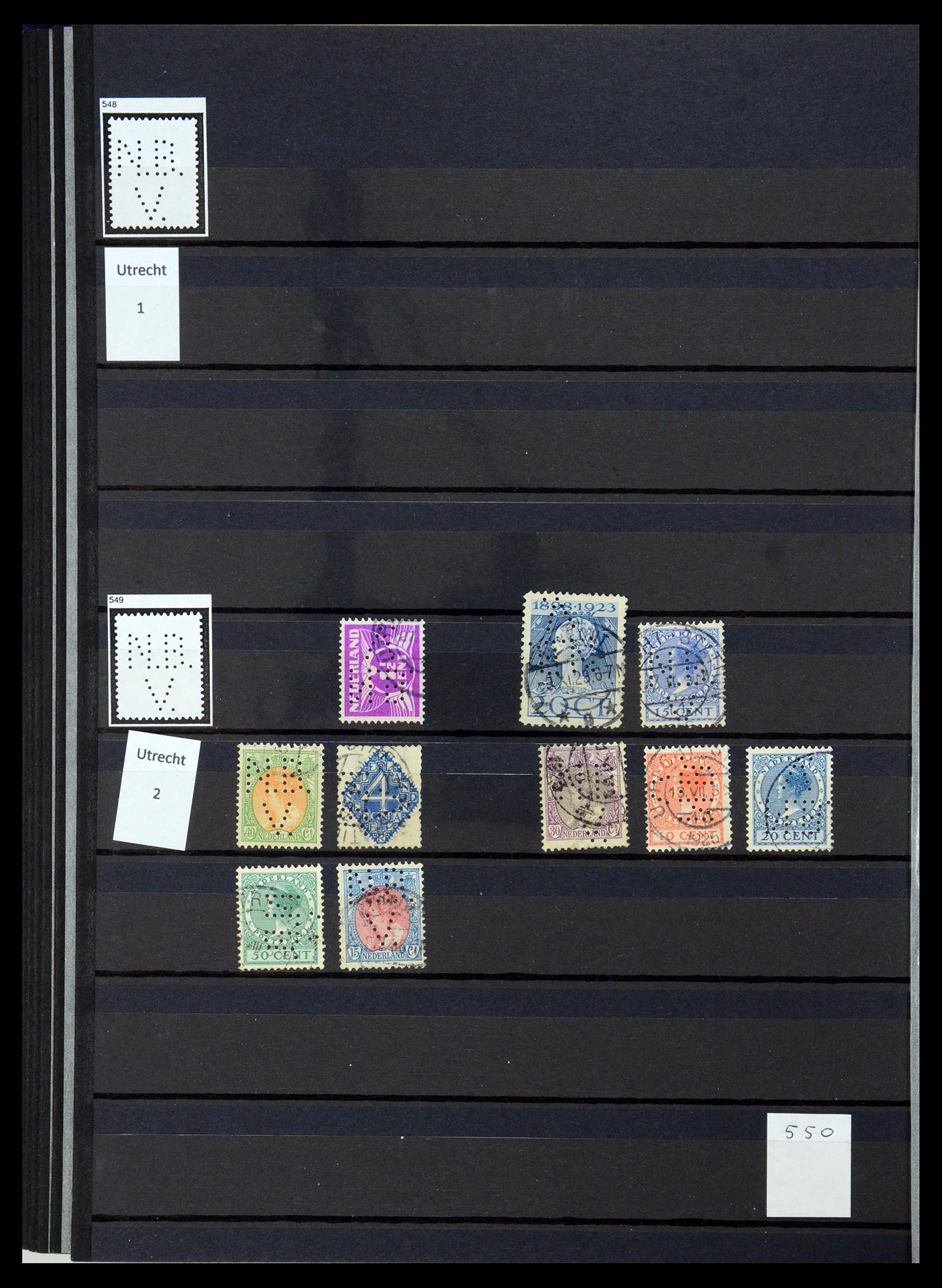 36400 220 - Postzegelverzameling 36400 Nederland perfins 1872-1980.