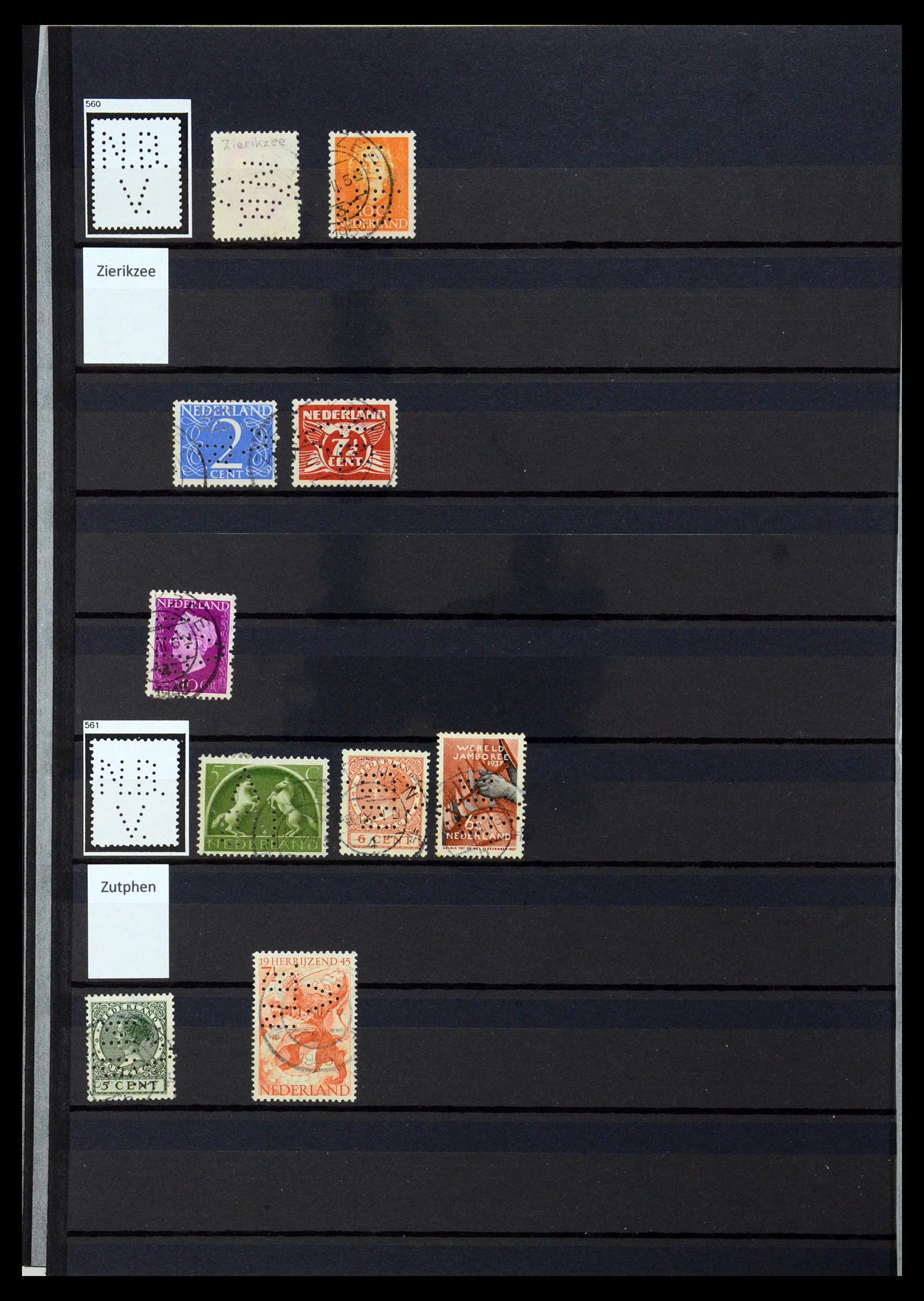 36400 226 - Postzegelverzameling 36400 Nederland perfins 1872-1980.