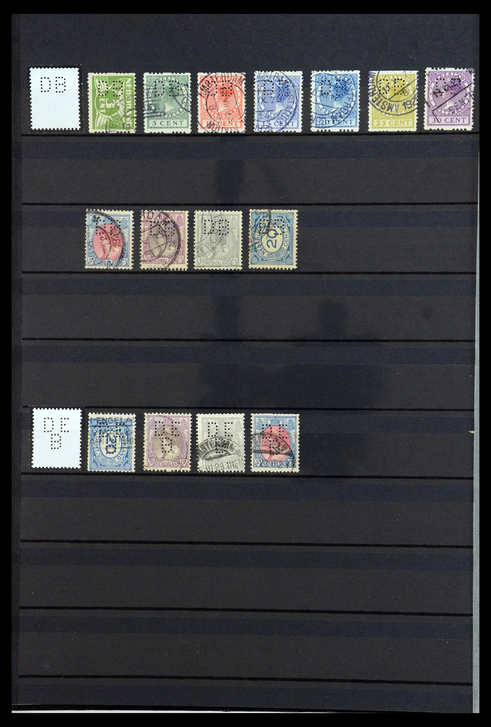 36400 243 - Postzegelverzameling 36400 Nederland perfins 1872-1980.